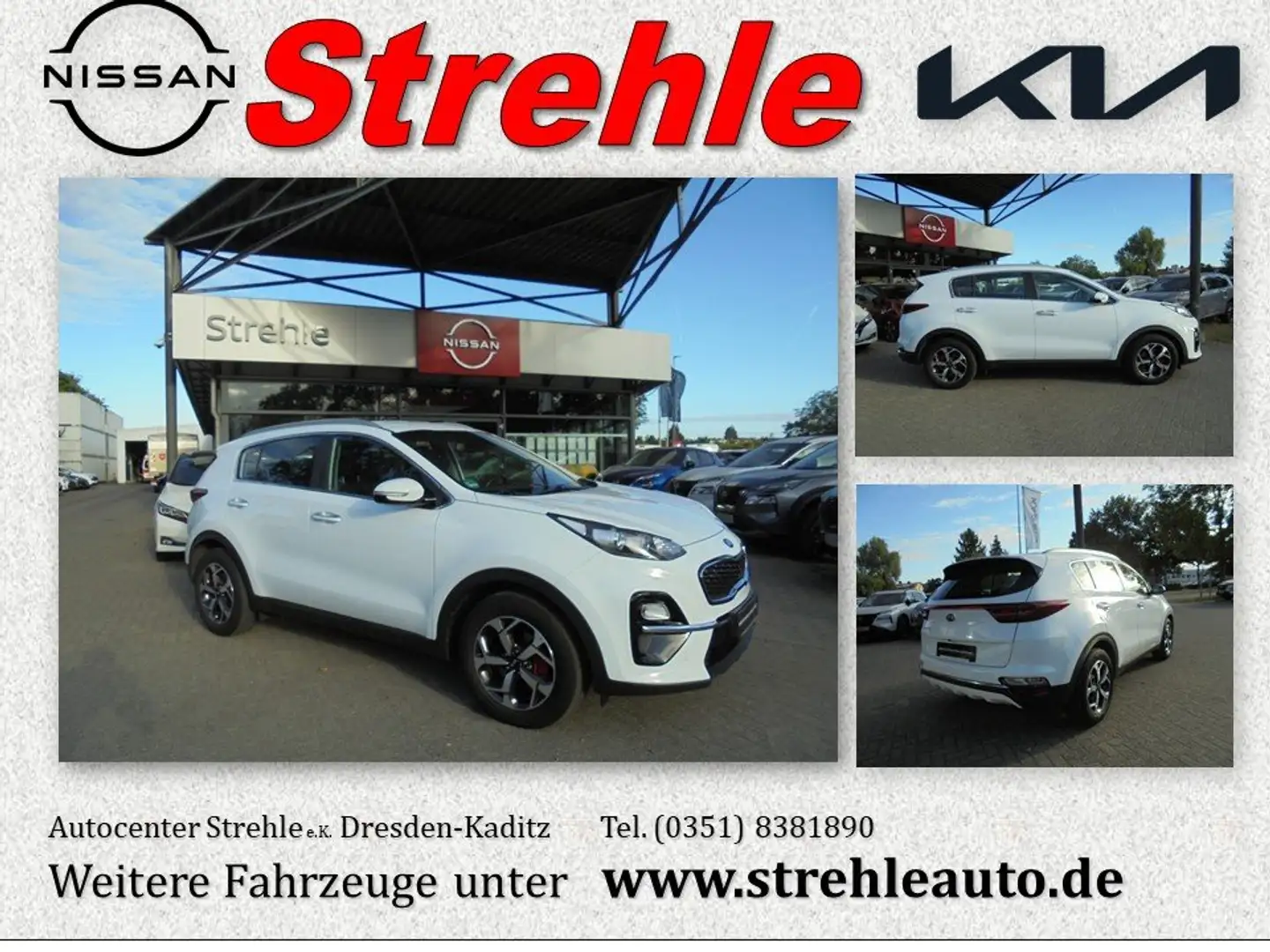 Kia Sportage Vision 1.6 T-GDI 2WD DCT7 Navi Winterpaket Blanc - 1