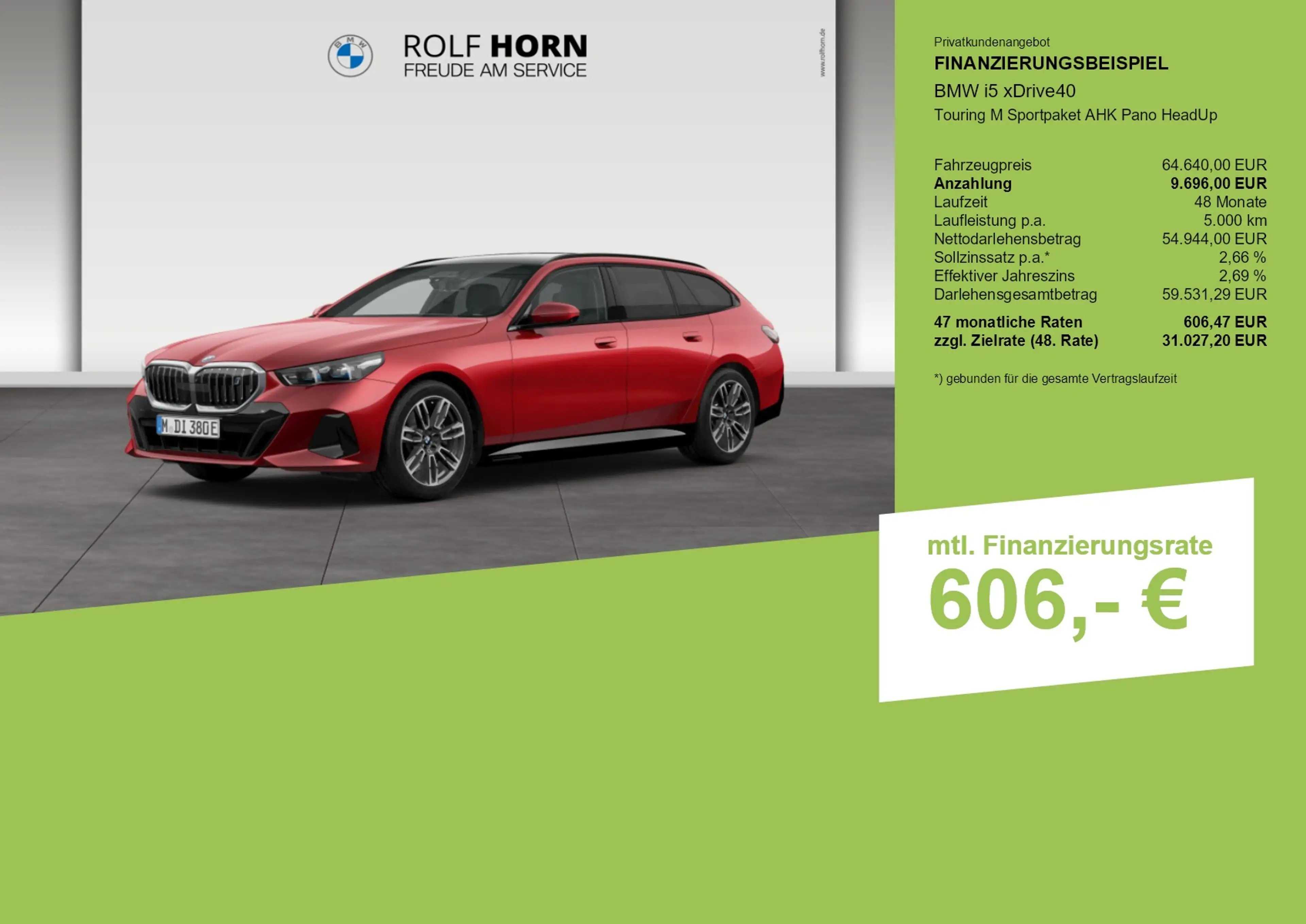 BMW i5 xDrive40 Touring M Sportpaket AHK Pano HeadUp — photo 3
