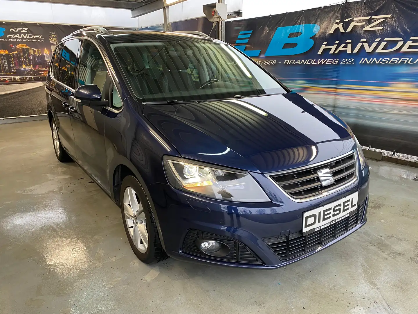 SEAT Alhambra Executive 2,0 TDI CR Blau - 1