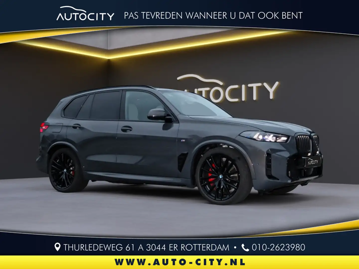 BMW X5 50 e xDrive M Sport Pro SOFT CLOSE l HUD l Stoelko Gris - 1