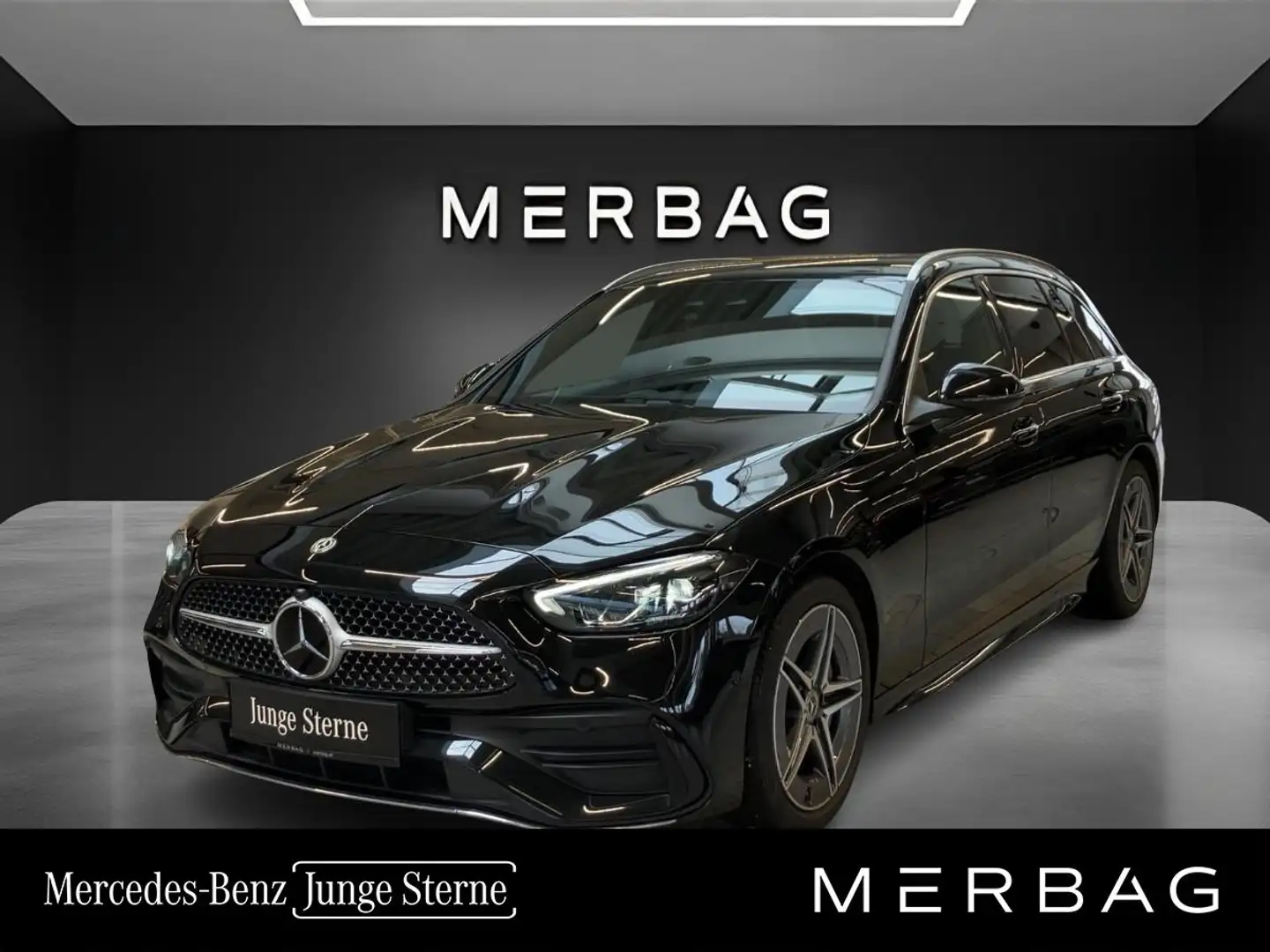 Mercedes-Benz C 220 d T-Modell AMG Line Schwarz - 1