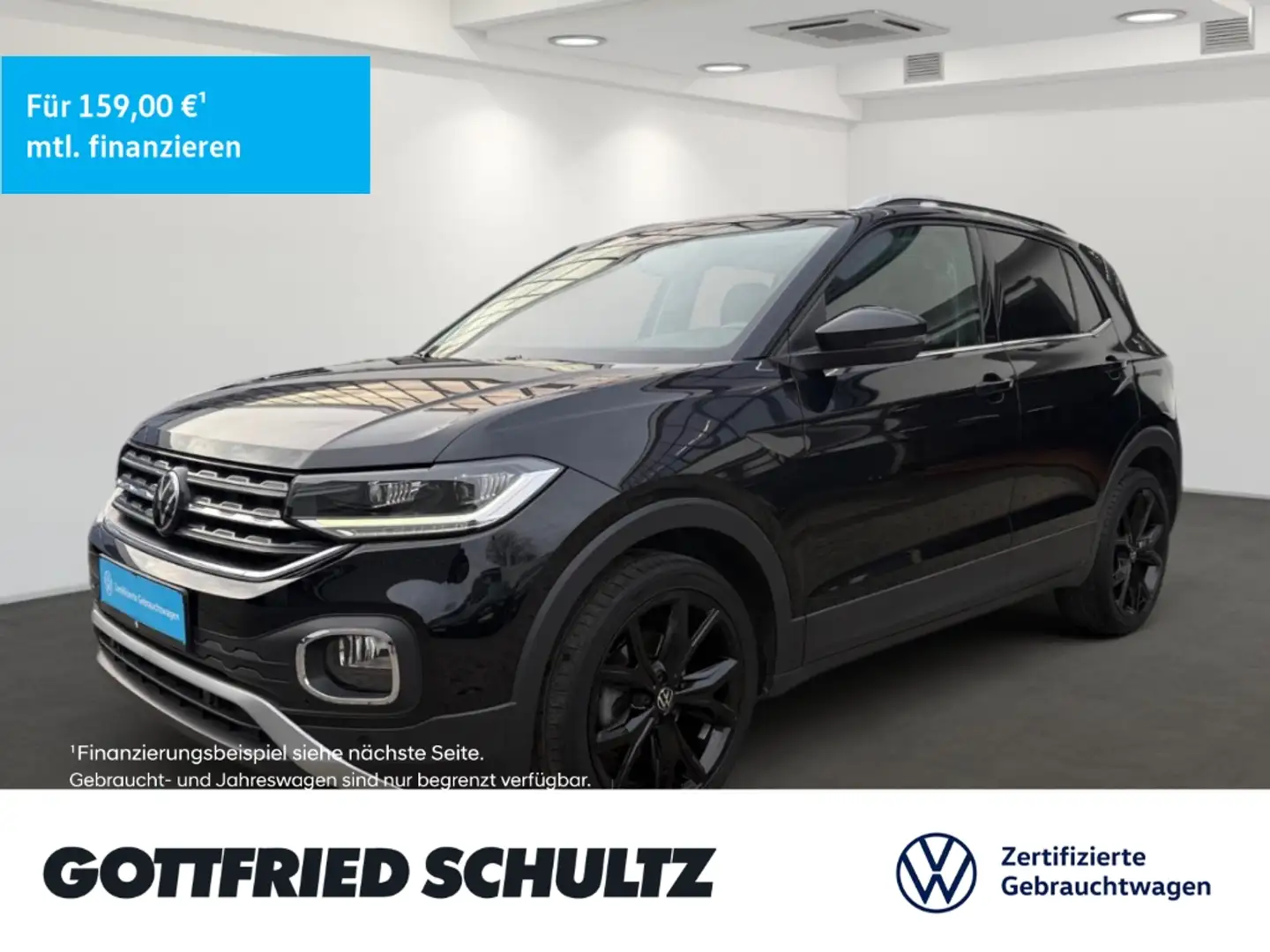 Volkswagen T-Cross 1.0 TSI DSG LED NAV SHZ DAB Style Schwarz - 1