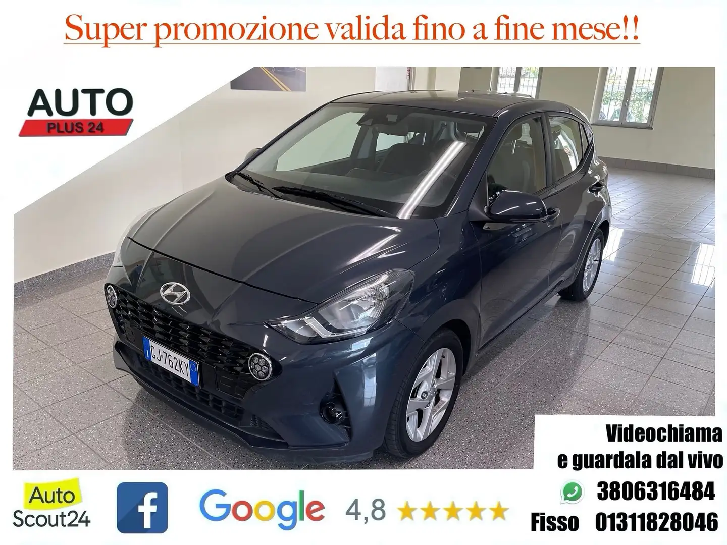 Hyundai i10 1.0 MPI Tech CON PROMO PLUS Grigio - 1