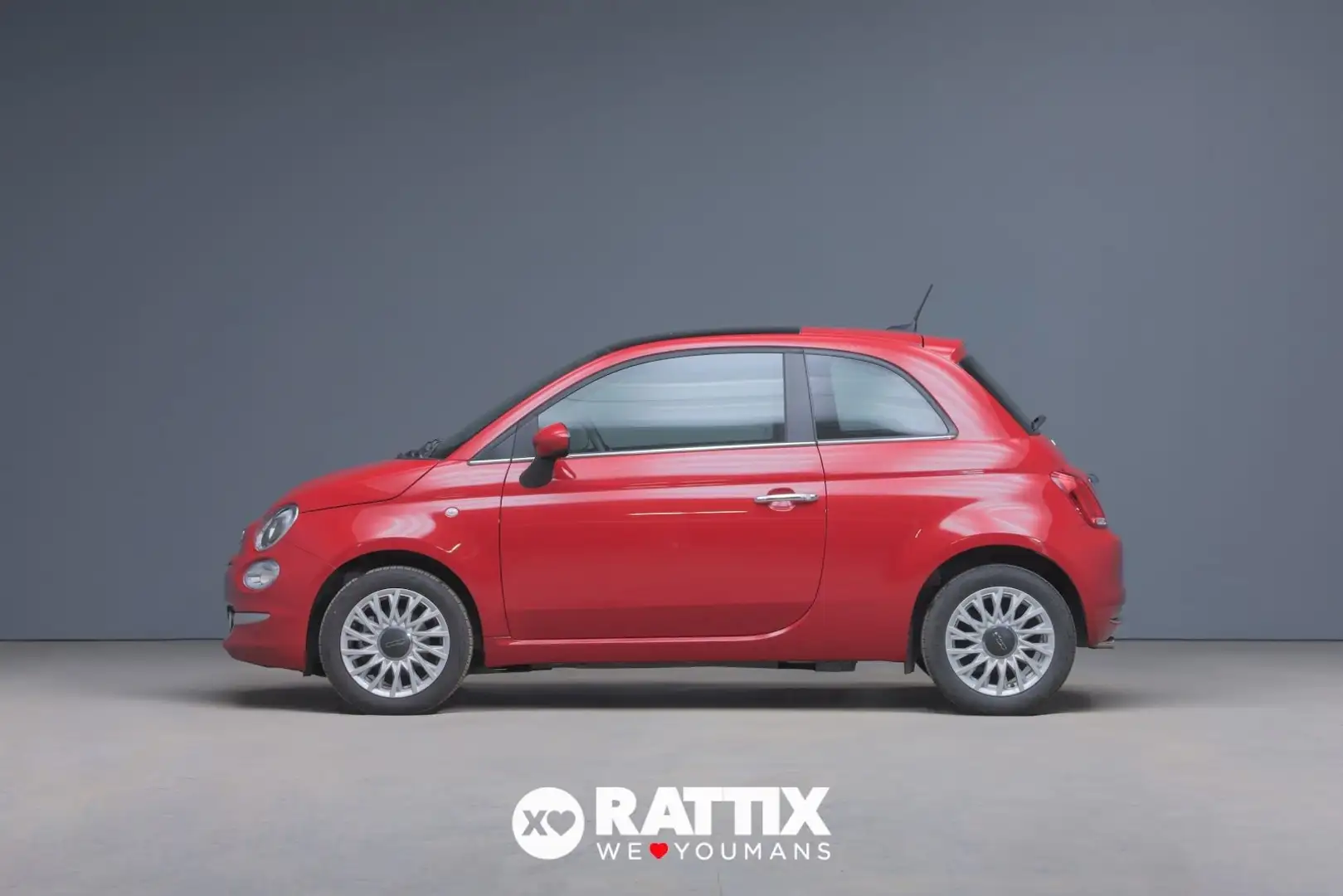 Fiat 500 1.0 Hybrid 70CV Dolcevita + tetto panoramico Rosso - 2