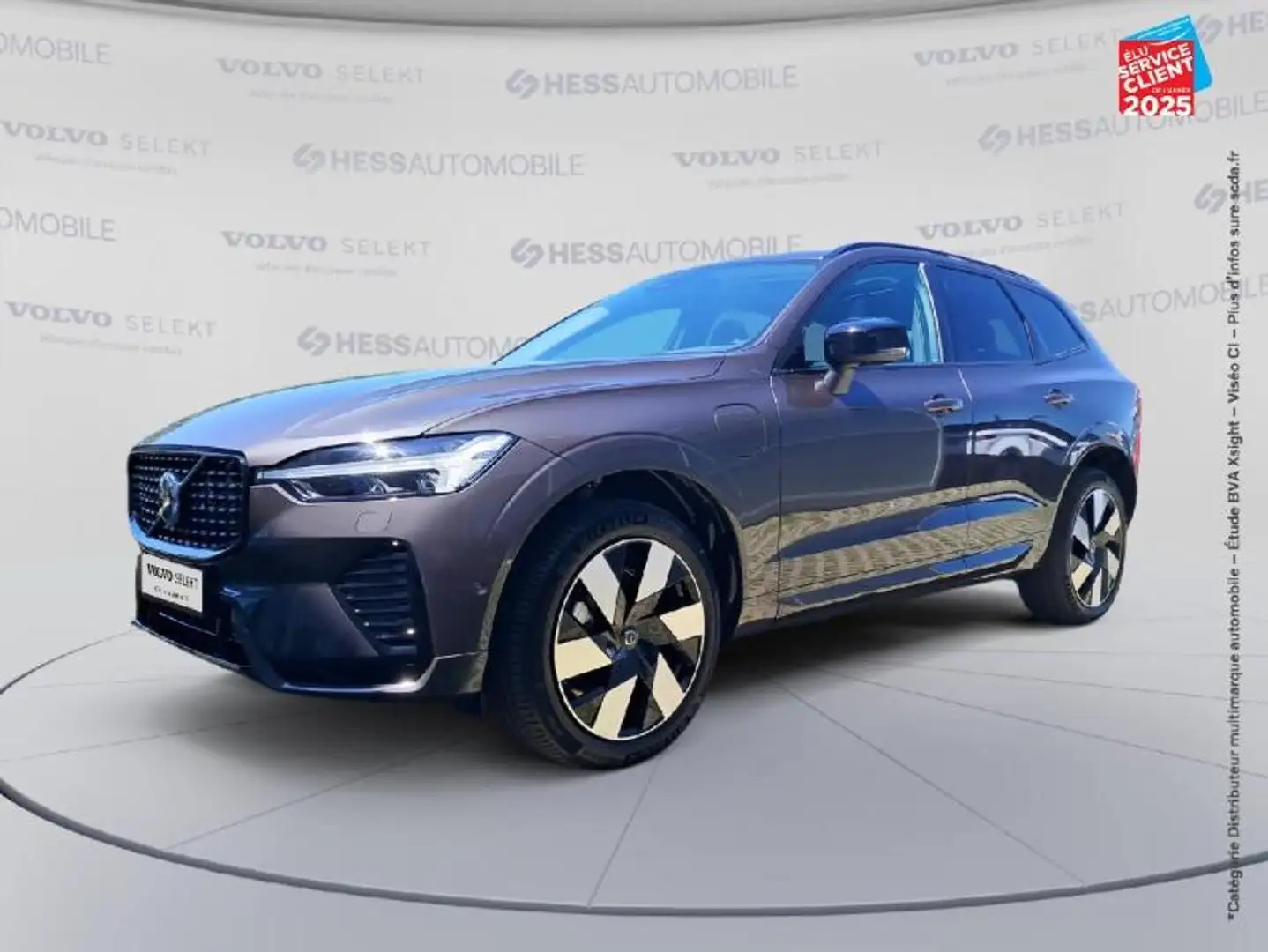 Volvo XC60 T6 Hybride Rechargeable 253 + 145ch Ultra Style Da Gris - 1