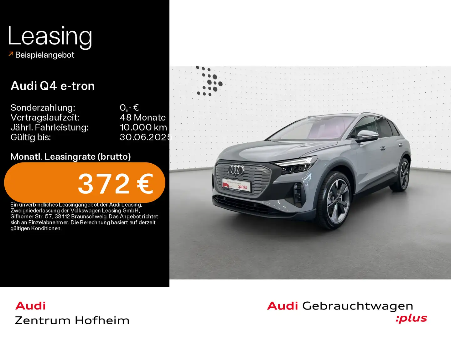 Audi Q4 e-tron 45*LED*Virtual*Navi+*Sportsitze*AHK* Szary - 1