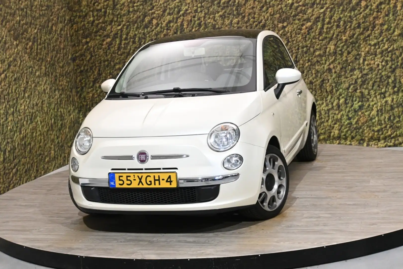 Fiat 500 1.2 Lounge | Parelmoer | Airco | NL-auto Blanco - 1