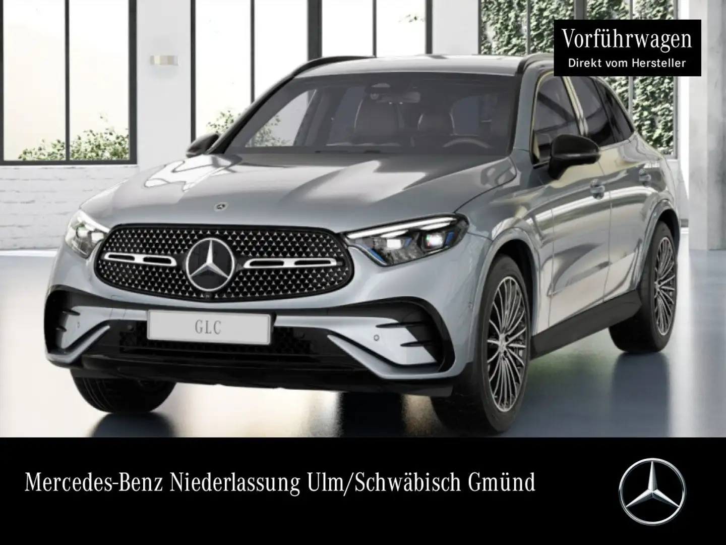 Mercedes-Benz GLC 200 4M AMG+NIGHT+360+AHK+TOTW+KEYLESS+9G Argento - 1