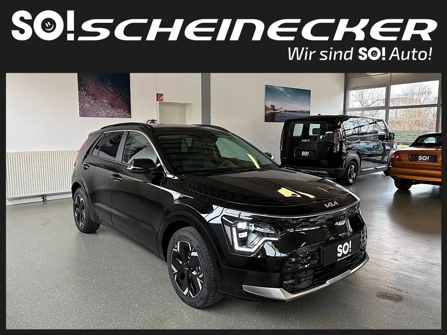 Kia e-Niro Niro EV Long Range 64kWh Gold Aut. Schwarz - 1