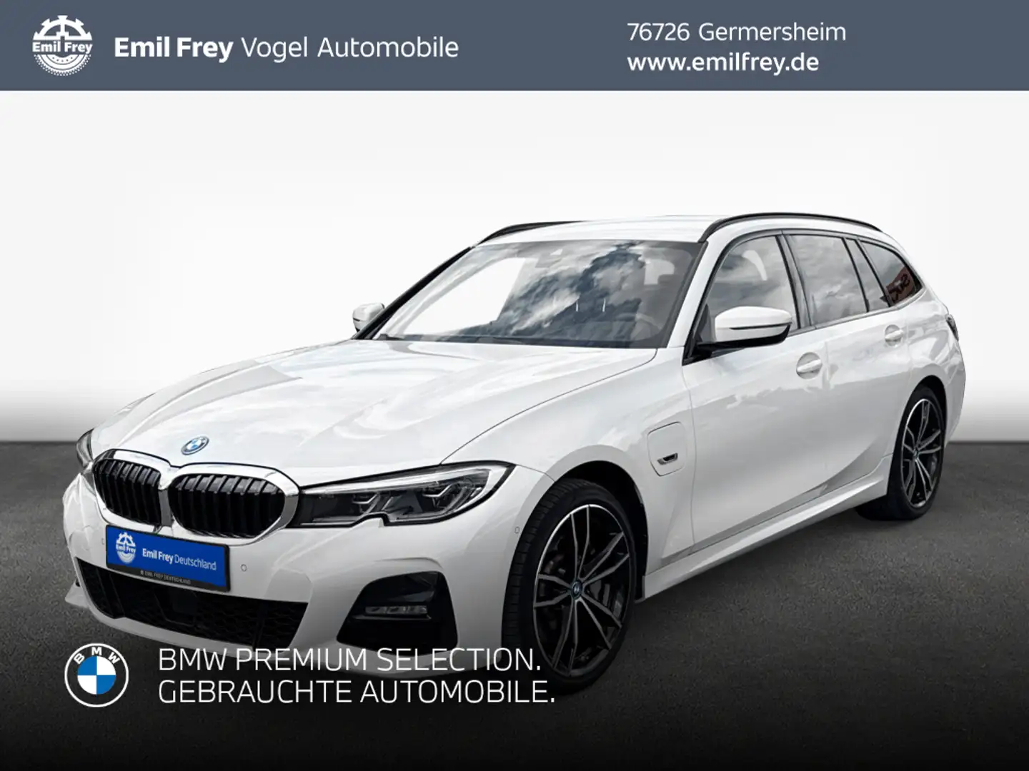 BMW 330 e Touring xDrive Aut. M Sport, AHK, SHZ Weiß - 1