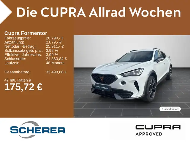 CUPRA Formentor 2.0 TSI VZ 4DRIVE NAVI RFK SHZ KLIMA