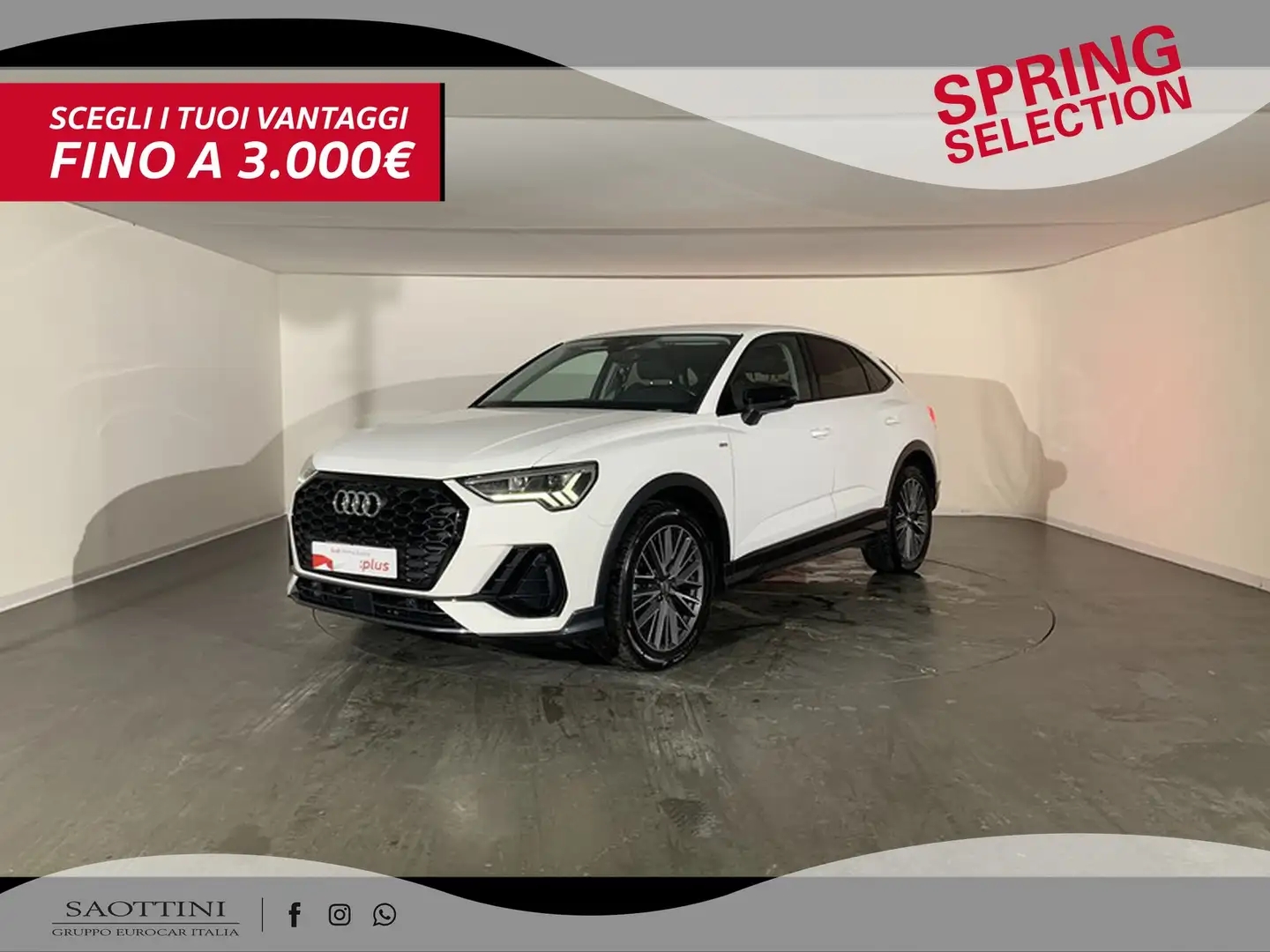 Audi Q3 Sportback 35 2.0 TDI S line edition S tronic Bianco - 1
