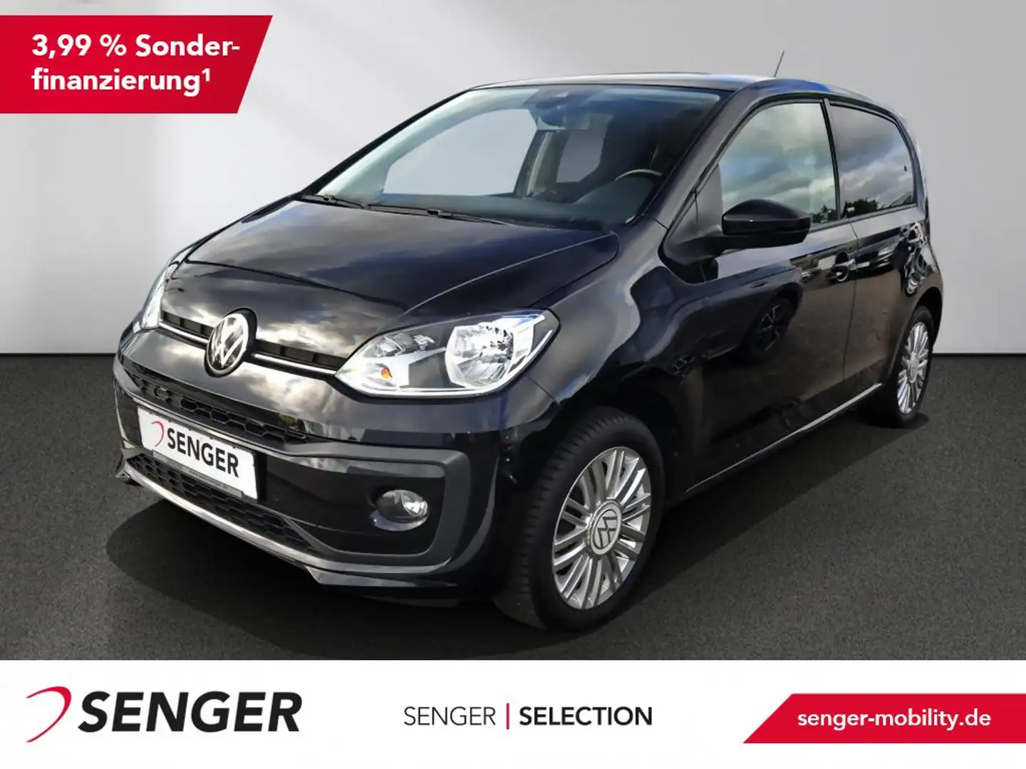 Volkswagen up! 1.0 MPI United Sitzhzg. GRA Klima Bluetooth Zwart - 1