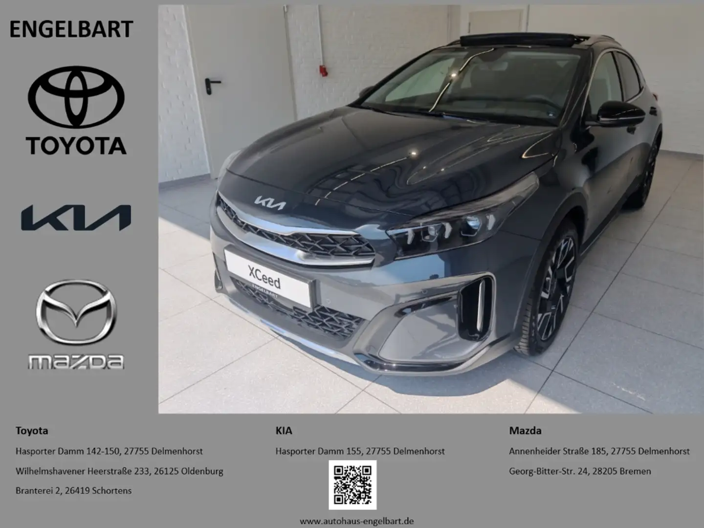 Kia XCeed Platinum Edition 1.5T Glasdach Grijs - 1