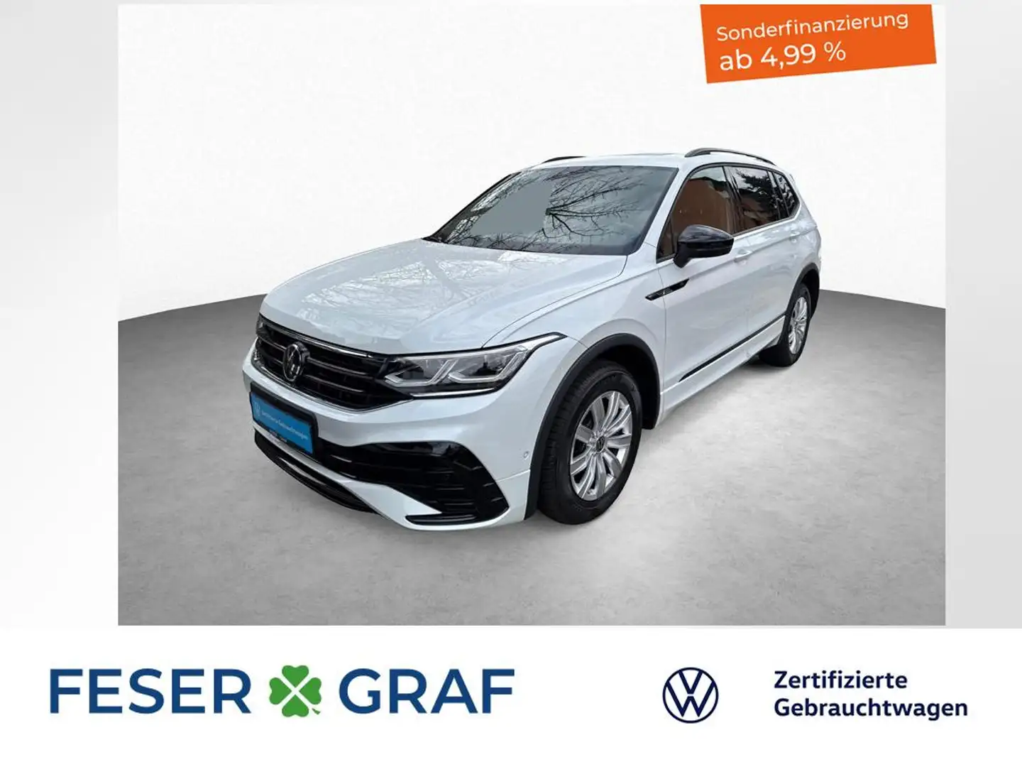 Volkswagen Tiguan Allspace R-Line 2.0 TDI 7-DSG 4MOTION PANO Weiß - 1