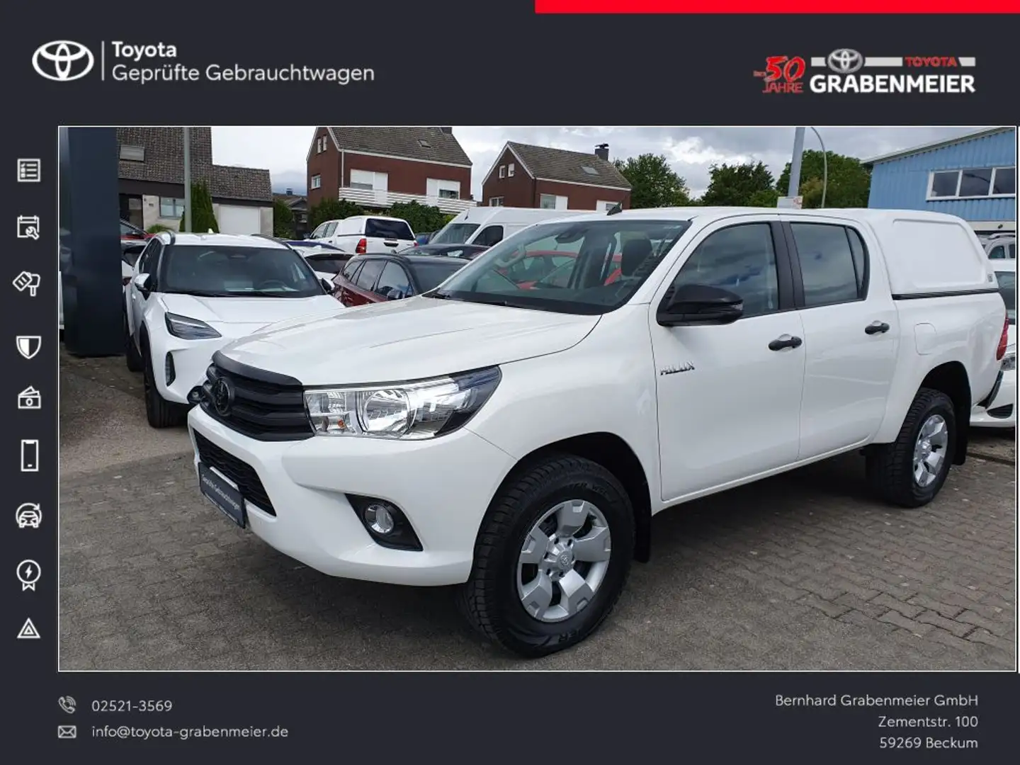 Toyota Hilux 4x4 Double Cab Duty Blanc - 1
