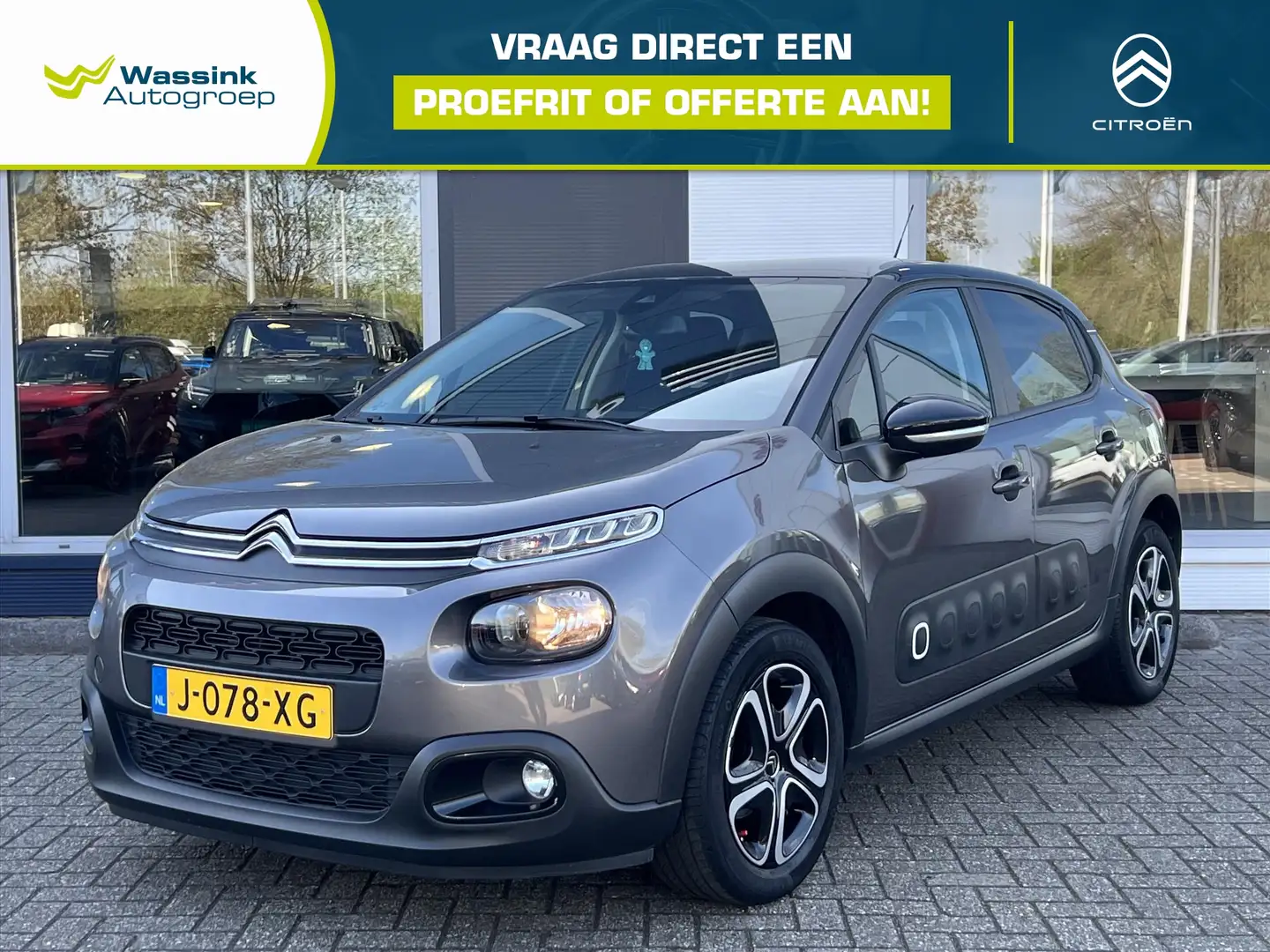 Citroen C3 1.2 PureTech 83pk Feel | Navigatie | Airconditioni Grau - 1