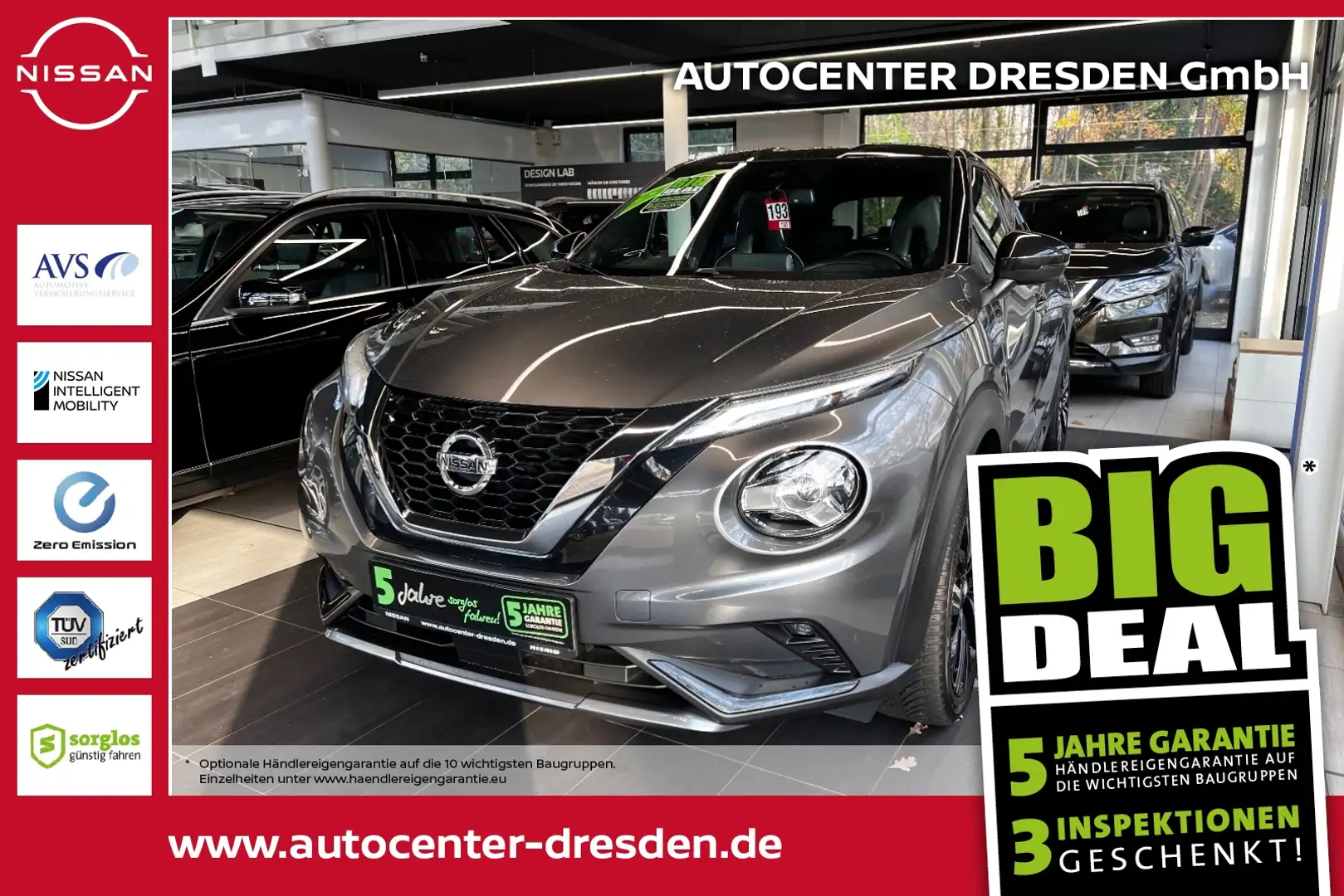 Nissan Juke 1.0 DIG-T N-Design Alcantara+LED+SHZ+Kam. Grey - 1