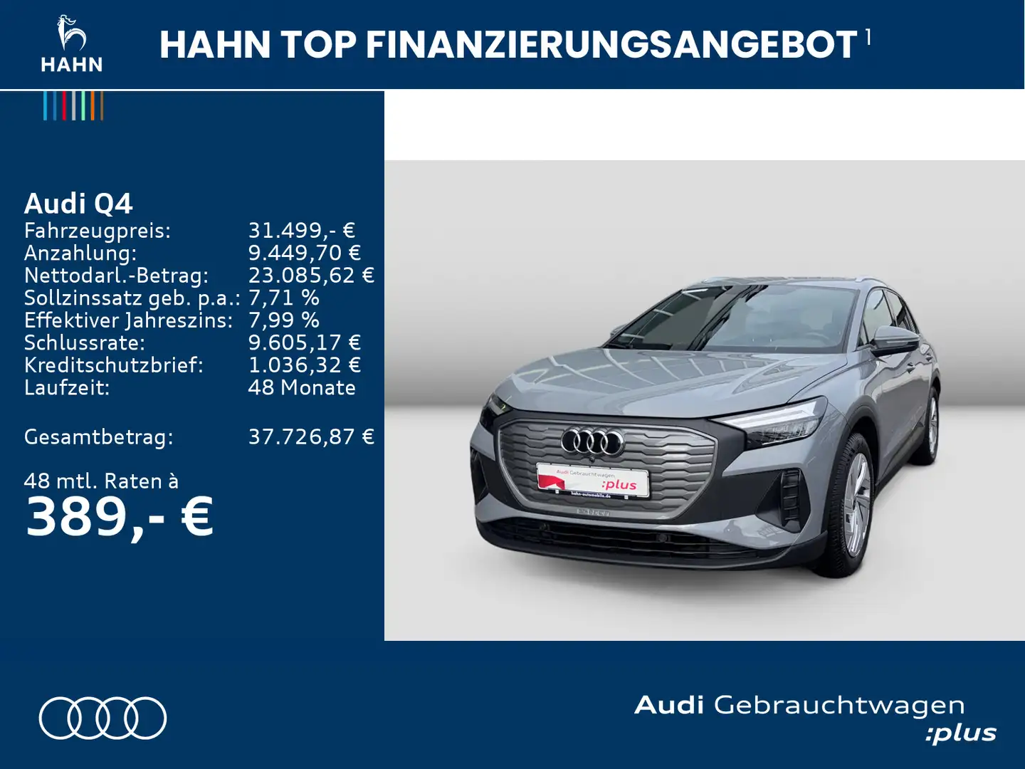 Audi Q4 e-tron 35e-tron S-Trc Virtual LED Sitzh Grau - 2