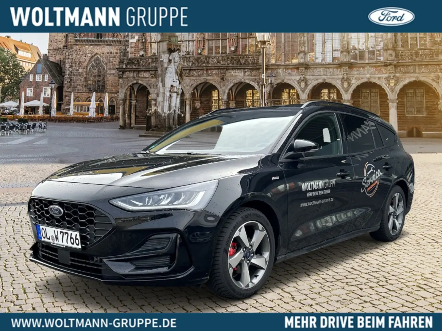 Ford Focus Turnier ST-Line 1.0 EcoBoost Mild-Hybrid Zwart - 1