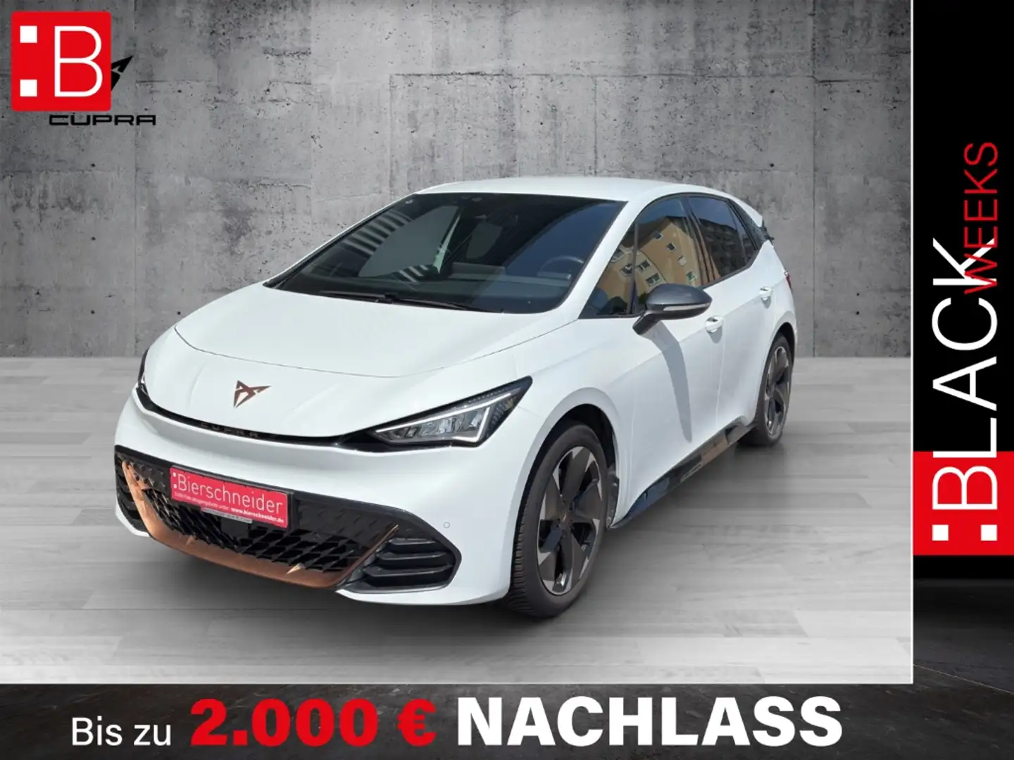 CUPRA Born 77 kWh 19 Heat Pump LED Navi Kamera ACC Kessy Wit - 1