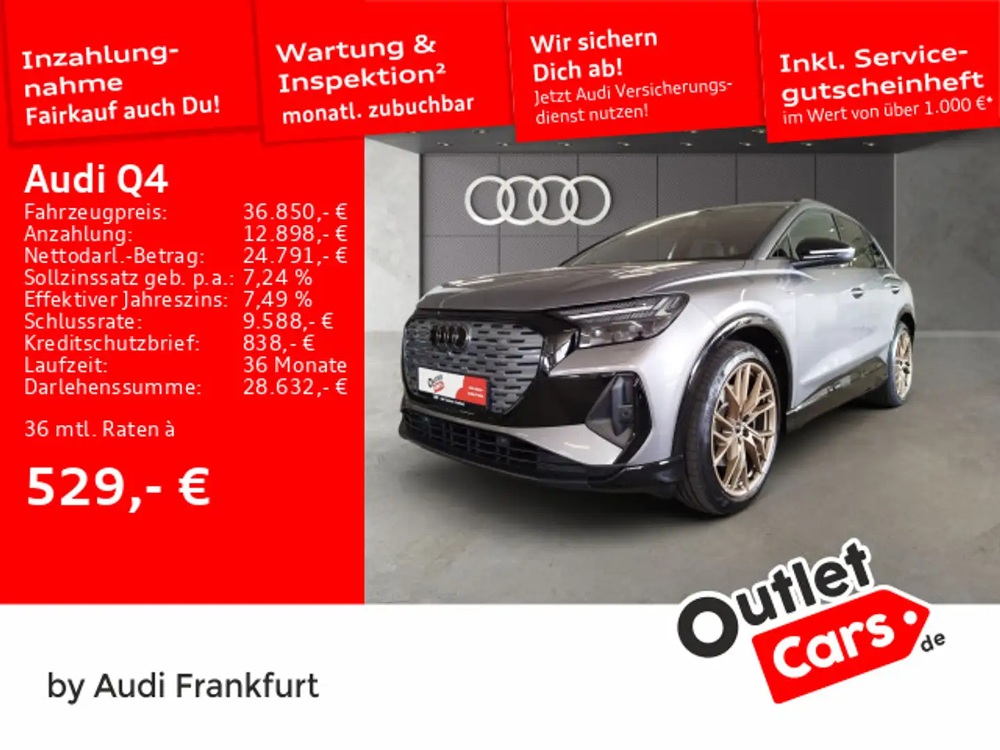 Audi 40 e-tron S line Matrix-LED Navi HuD DAB Pano Grau - 1