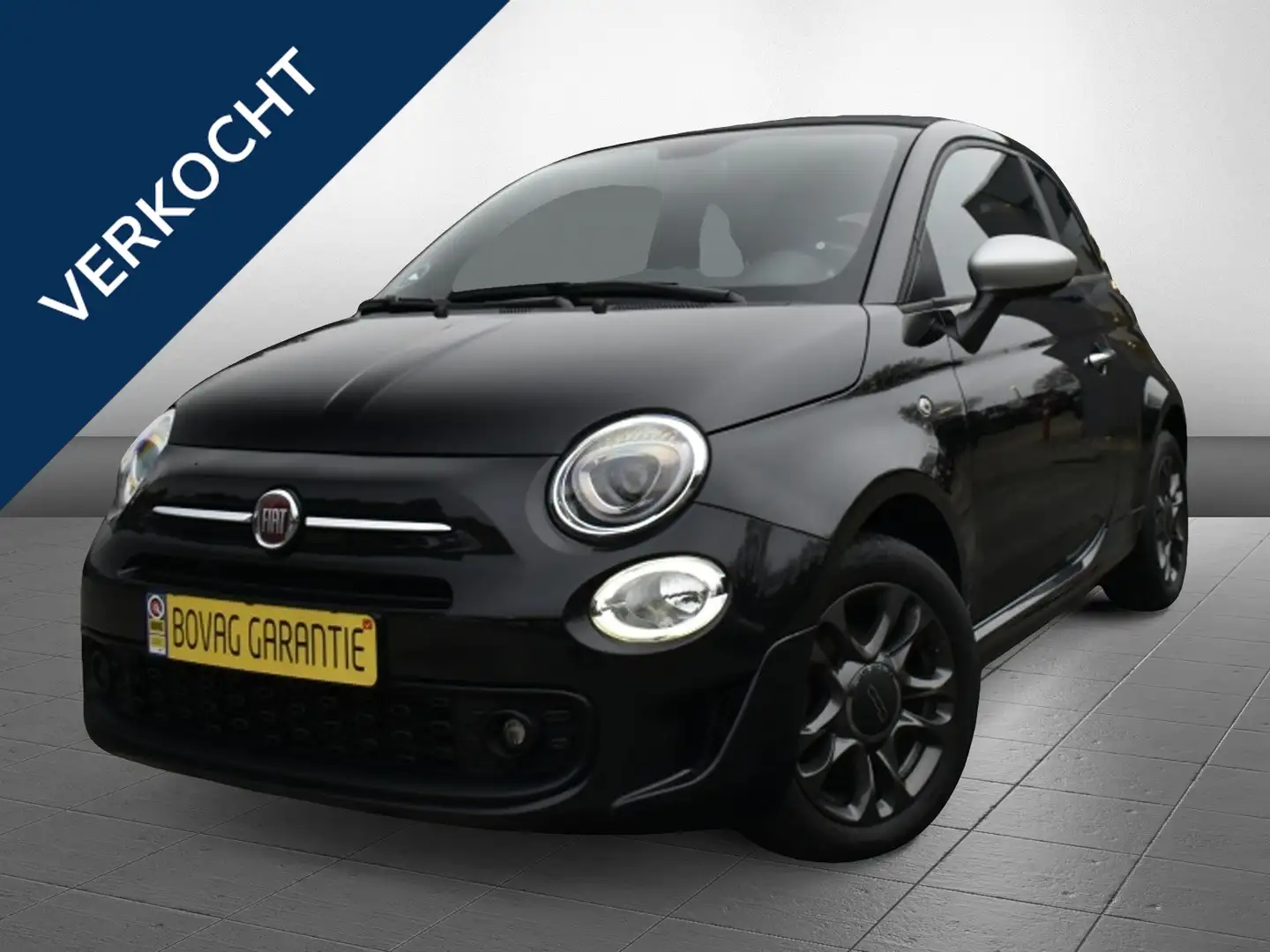 Fiat 500C cabrio Hybrid Connect hybride Noir - 1