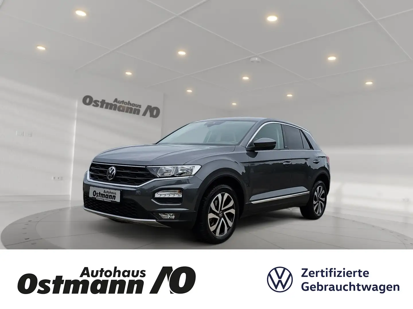 Volkswagen T-Roc 1.0 TSI Active FLA AHK SpurH el.Heck Grijs - 1