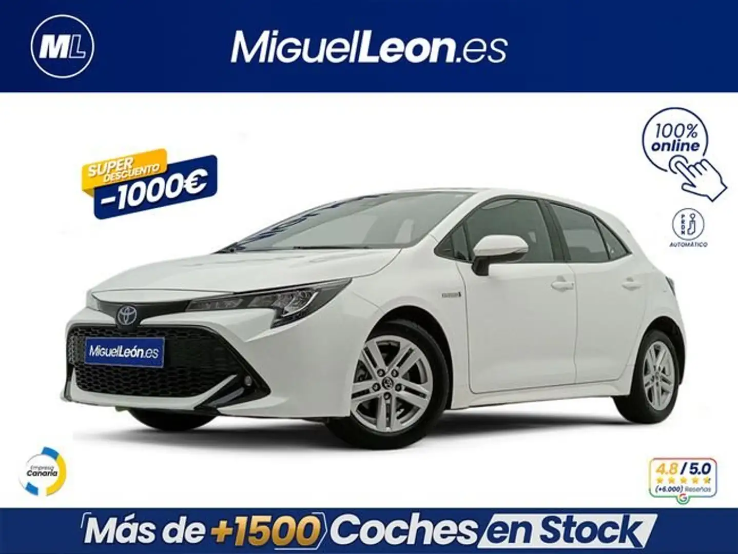 Toyota Corolla 1.8 125H ACTIVE TECH E-CVT Blanco - 1