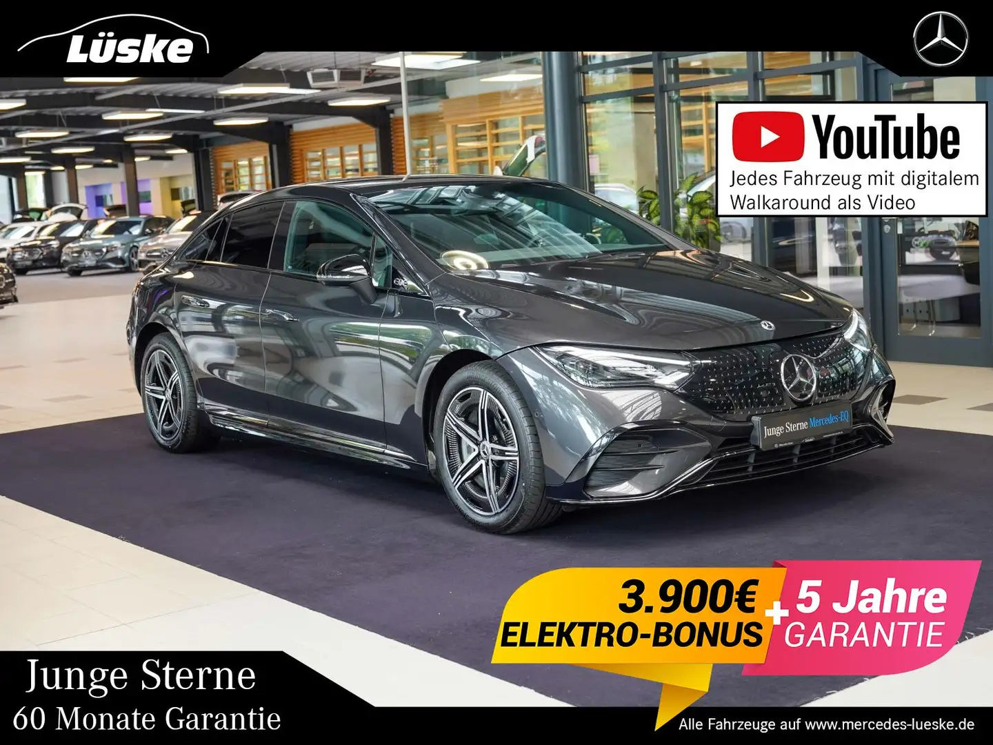 Mercedes-Benz EQE 300 EQE 300 AMG Line Night Head-up Hinterachslenkung Gris - 1