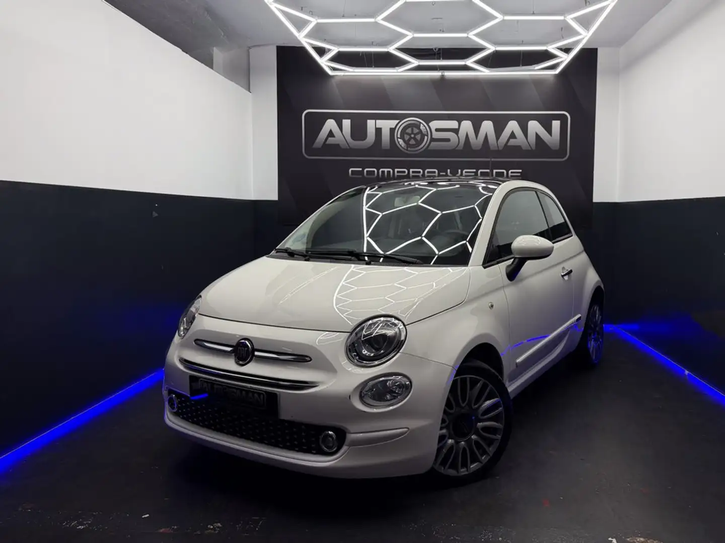 Fiat 500 1.2 8v 51kW (69CV) Híbrido Lounge GLP Blanco - 1