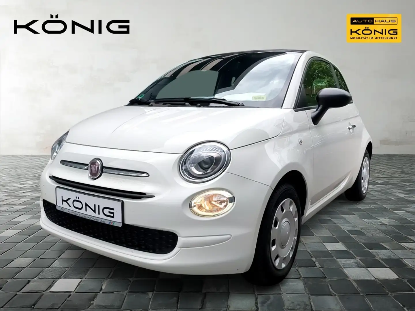 Fiat 500C MY23 Klima*Navi*Tempomat*CarPlay*Allwetter Weiß - 1
