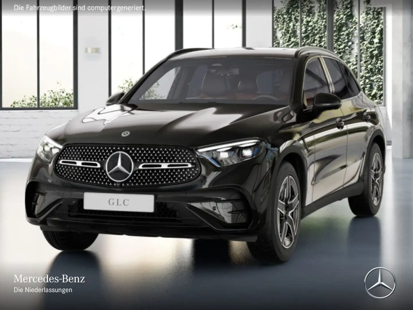 Mercedes-Benz GLC 200 4M AMG+NIGHT+360+AHK+TOTW+KEYLESS+9G Noir - 2
