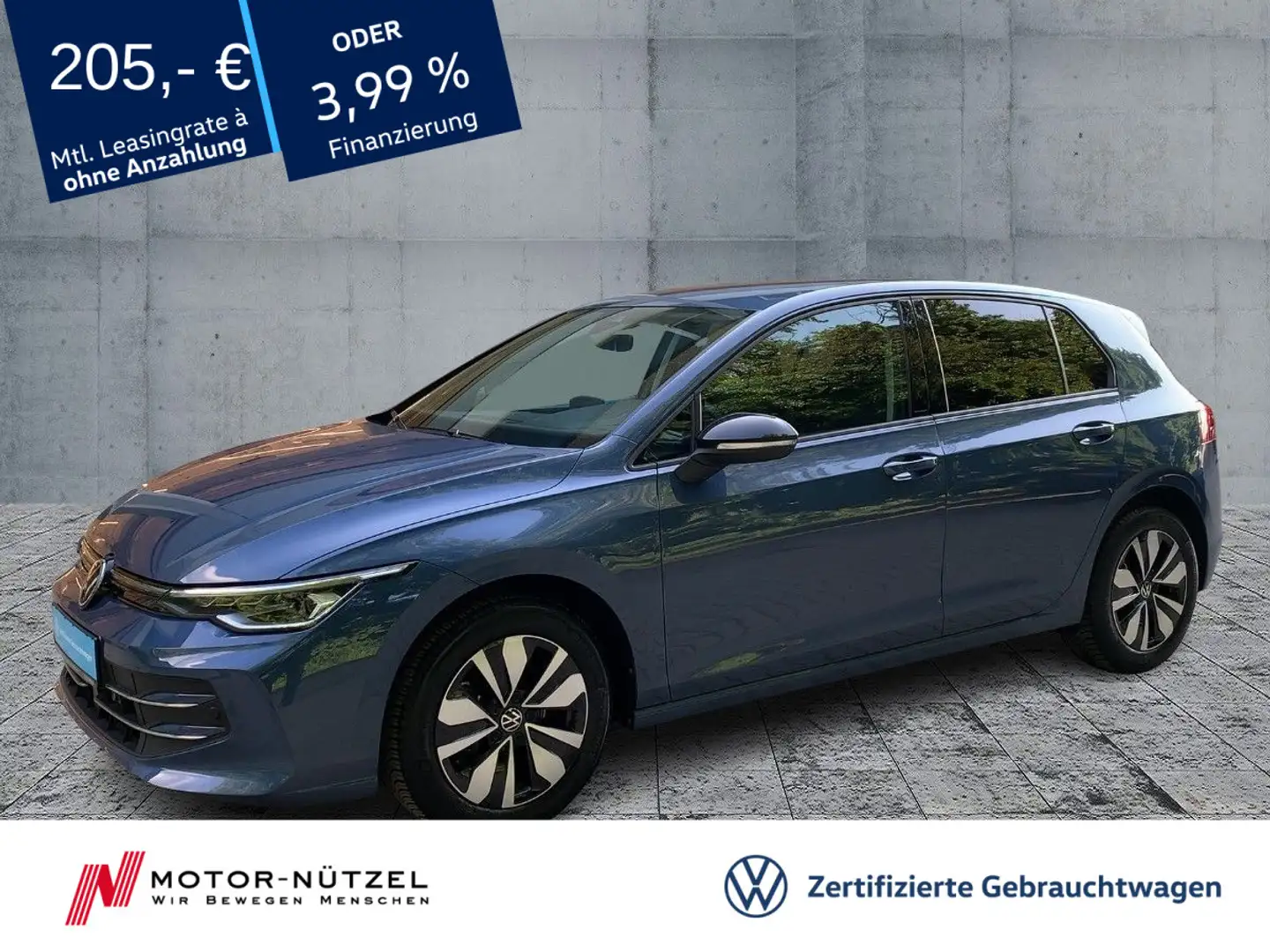 Volkswagen Golf VIII 1.5 TSI GOAL LEDplus+NAVI+AHK+ACC+DAB Blau - 1