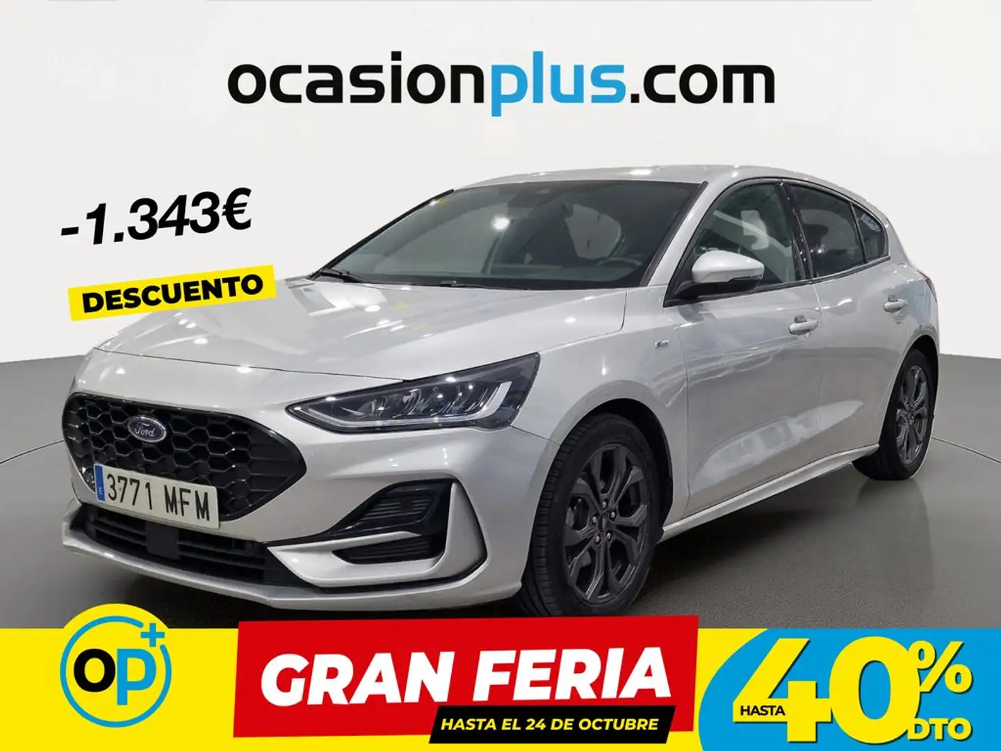 Ford Focus 1.0 Ecoboost MHEV ST-Line 125 Aut. Gris - 1