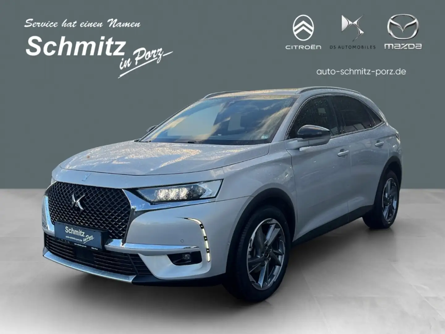DS Automobiles DS 7 Crossback ACC Massagesitze El. Panodach Navi Leder AC/AA Grau - 1