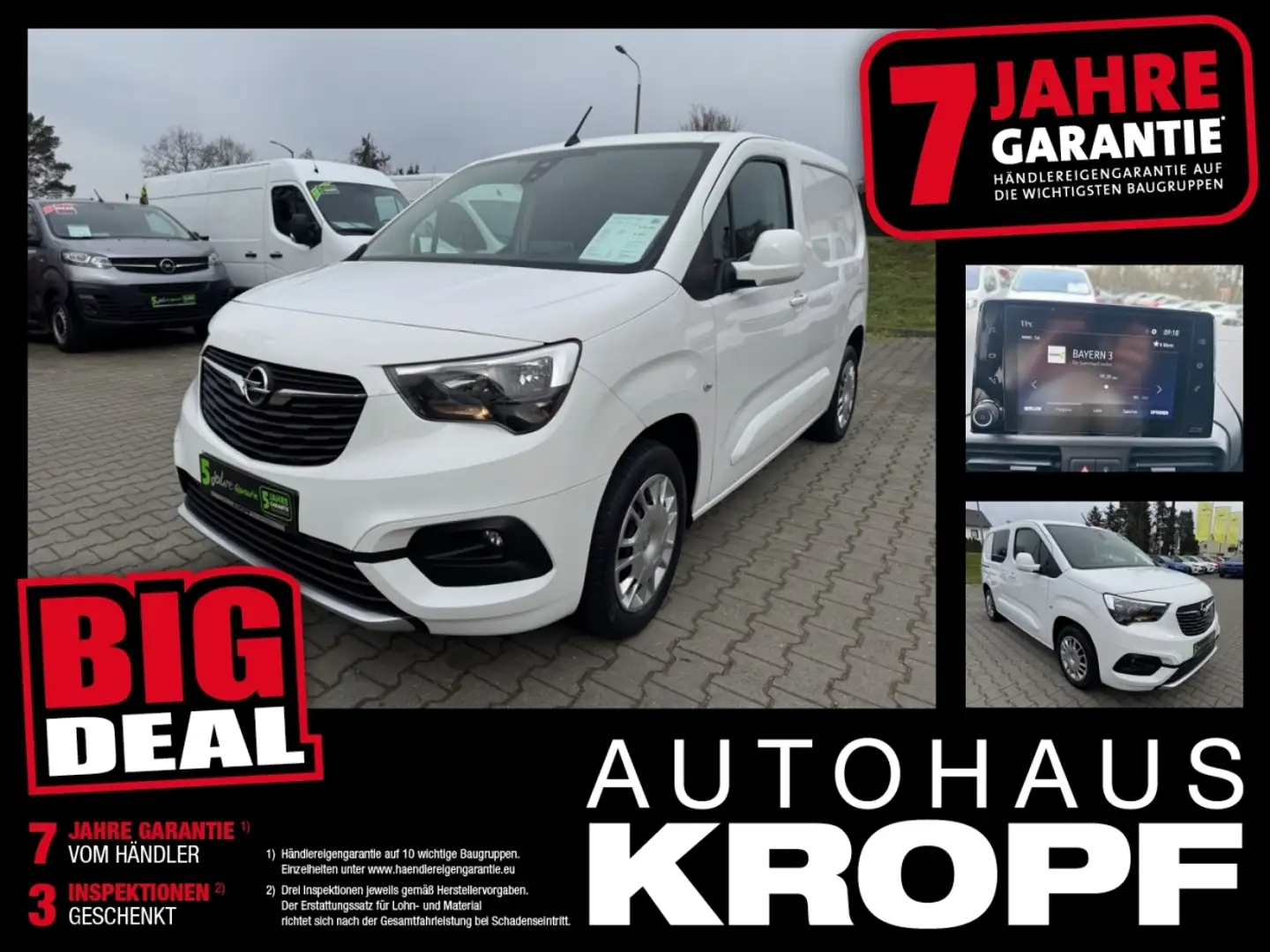 Opel Combo Cargo 1.5 D **PDC AHK Klima Carplay** Blanc - 1