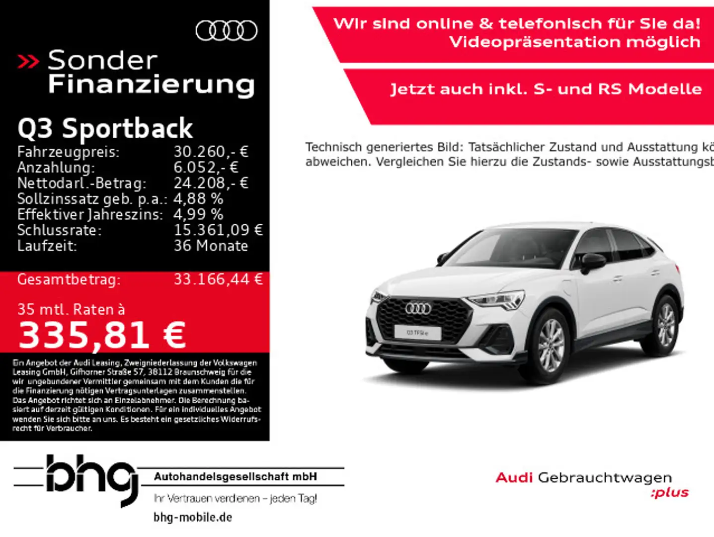 Audi Q3 45 TFSIe S-tronic Navi LED Virtual Weiß - 1