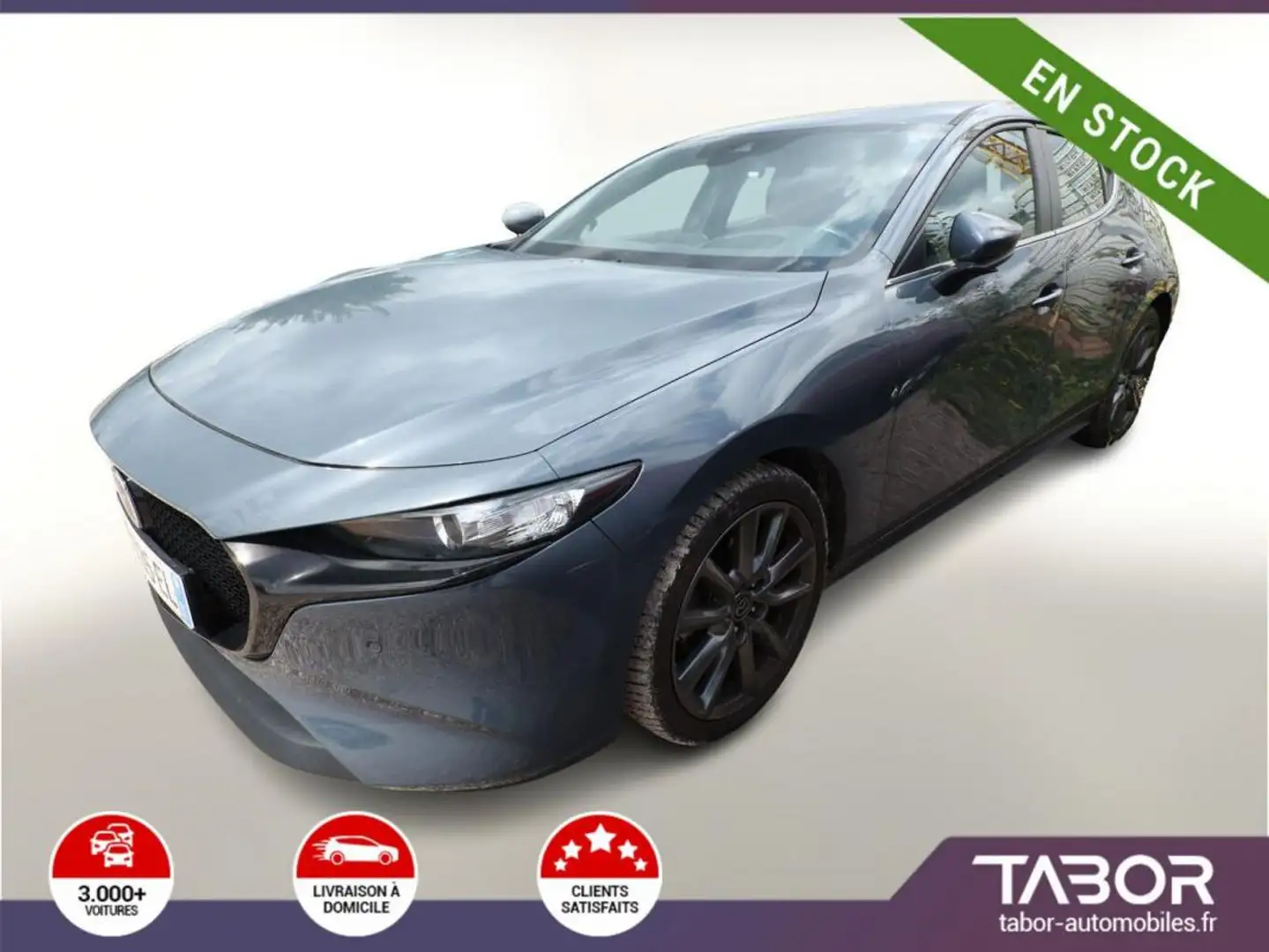 Mazda 3 SKYACTIV-G 2.0 M-HYBRID 150 Selection Gris - 1