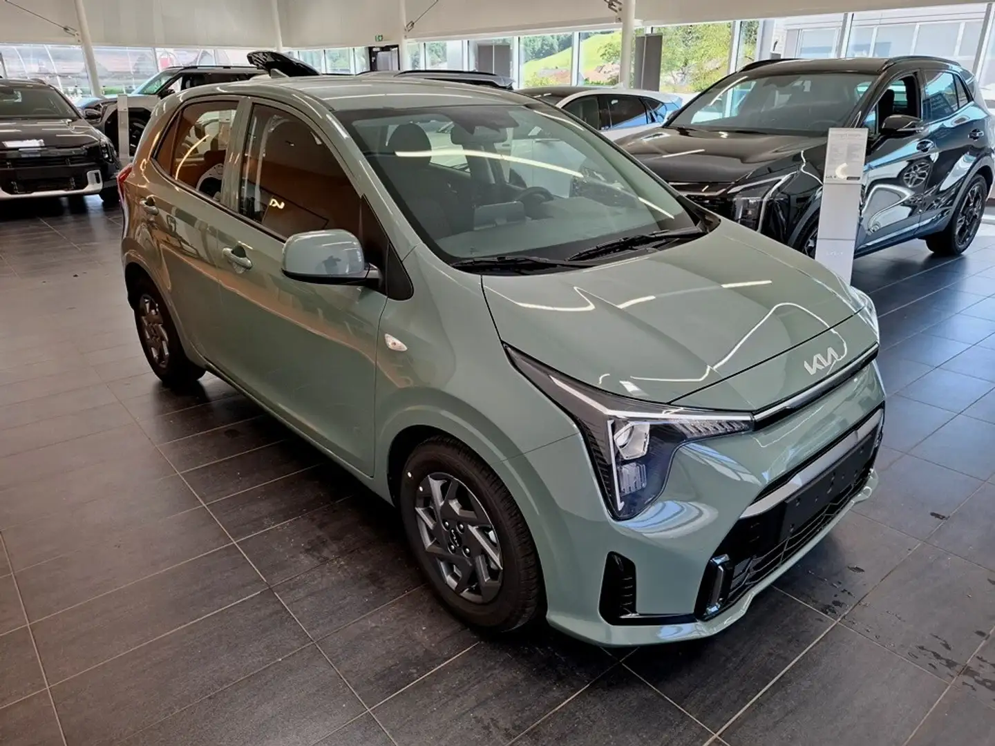 Kia Picanto 1,0 GDI Silber 4 Stz. Grün - 2