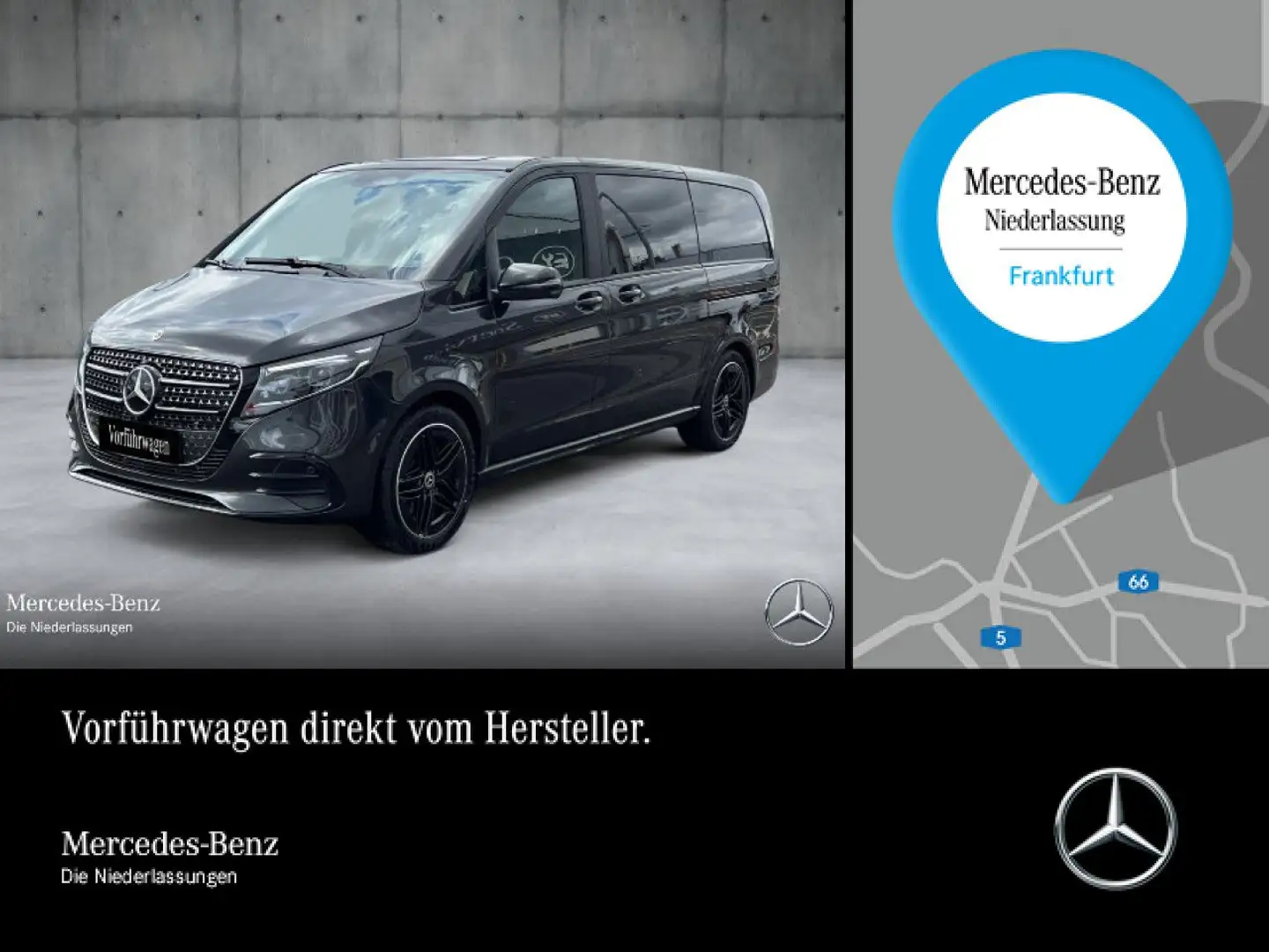 Mercedes-Benz V 300 d AVANTGARDE+AMG+9G+AHK+StandHZ+Klimaautom Grau - 1
