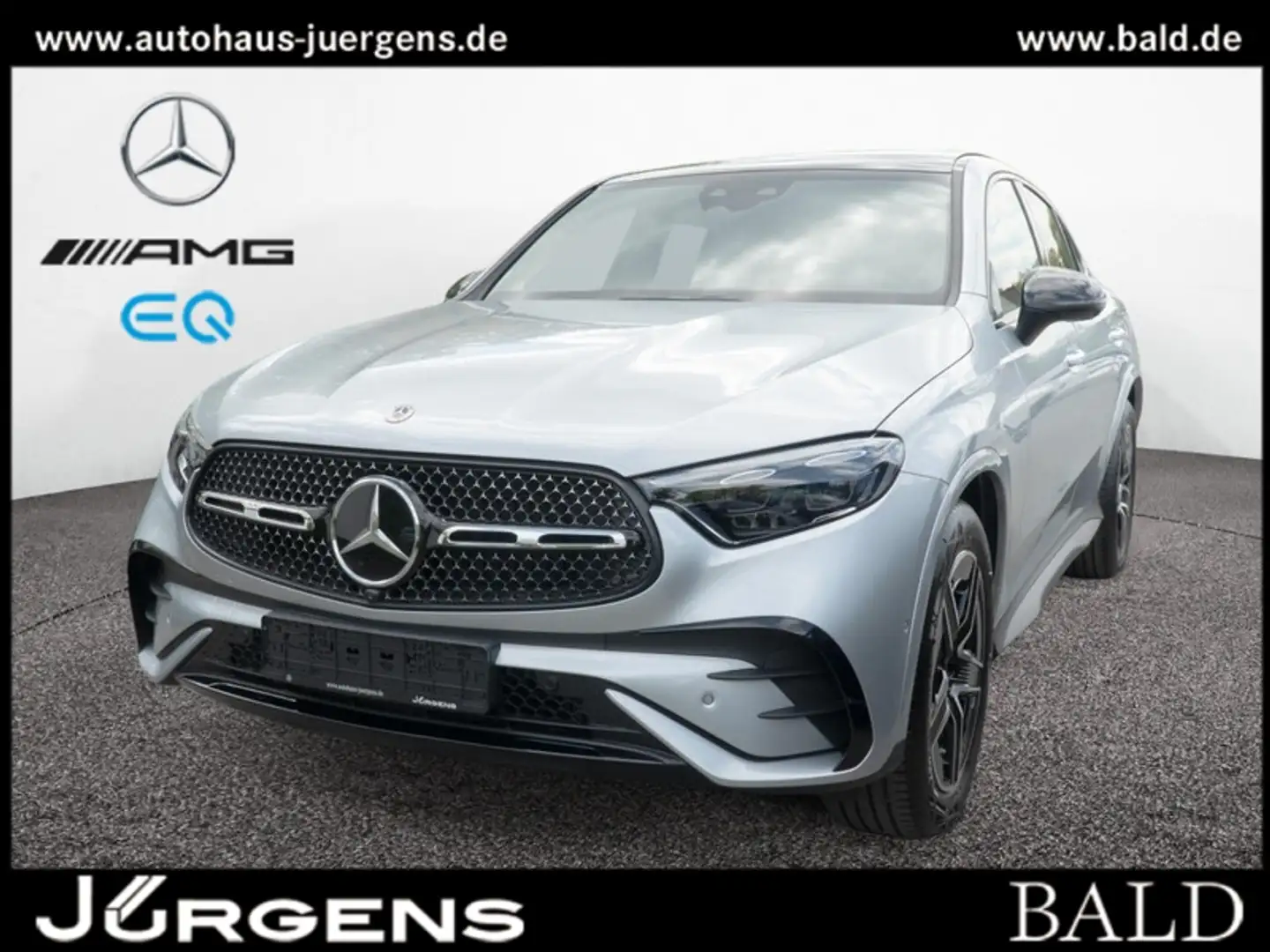 Mercedes-Benz GLC 300 4M Coupé AMG-Sport/Pano/360/Night/Distr Silver - 1