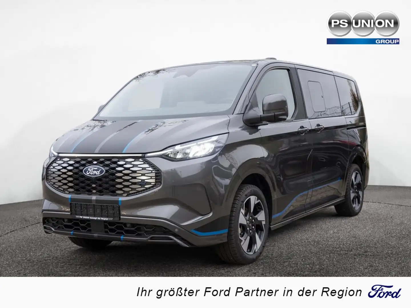 Ford Tourneo Custom 340L1 Sport B&O LED PANO 360° Grau - 1