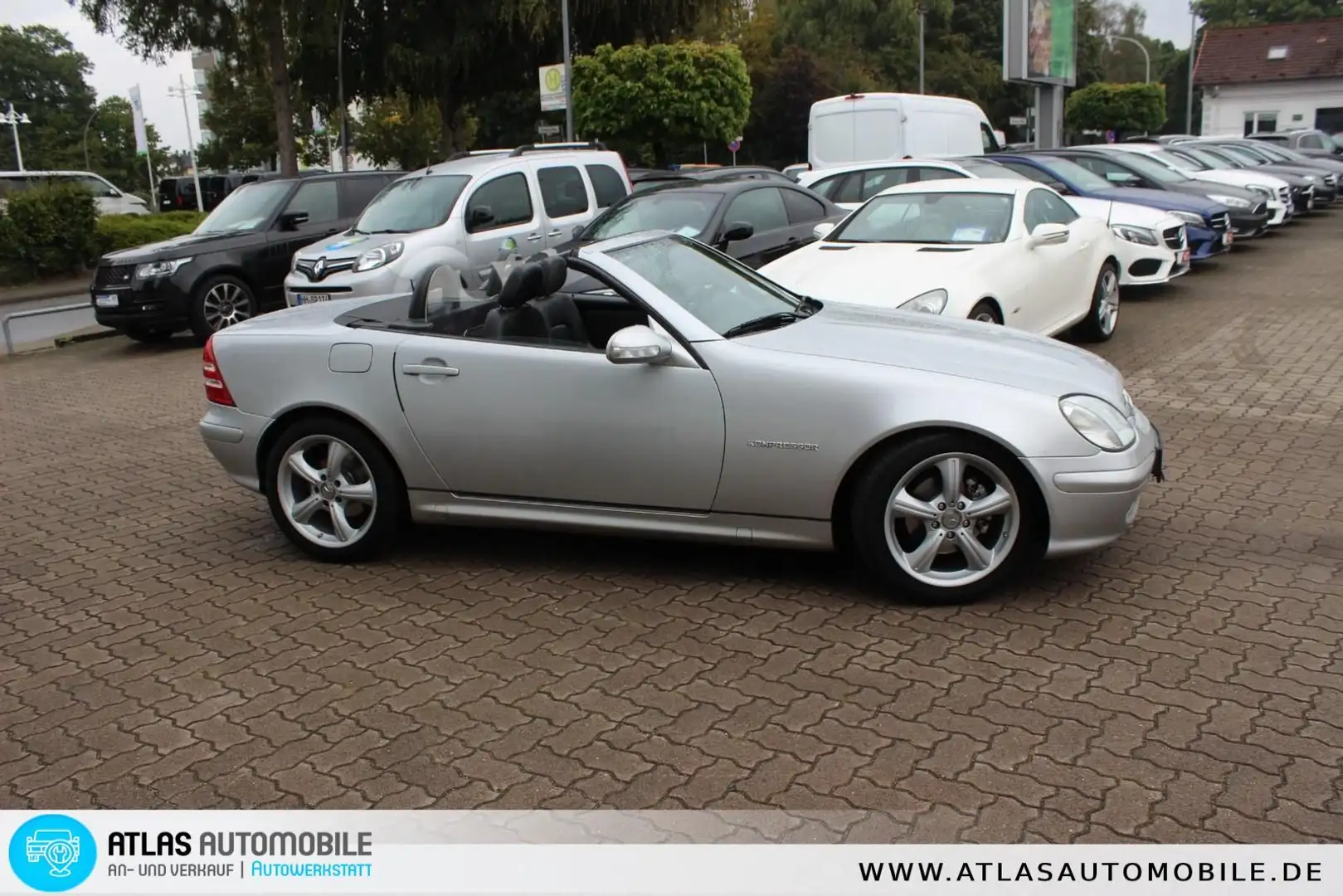 Mercedes-Benz SLK 200 Kompressor+Top Zustand+Leder+Kamera+Klim Silber - 2
