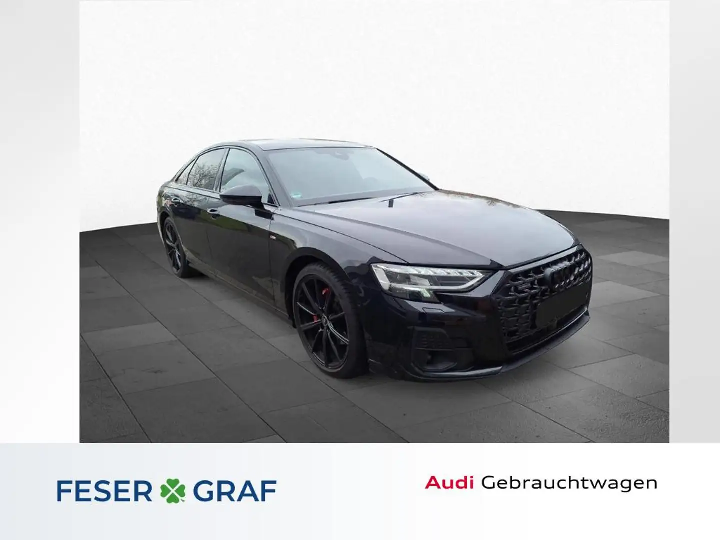 Audi A8 50 TDI qu. 2x S line Matrix/HuD/Pano/B&O Schwarz - 1