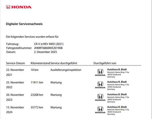 Honda CR-V 2.0 i Automatik HYBRID 4WD Lifestyle Leder beige