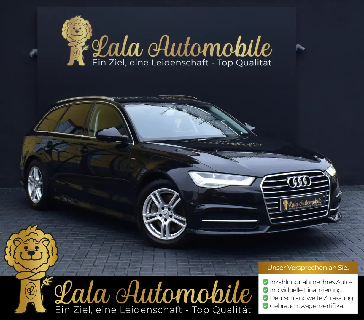 Audi A6 3.0 TDI Quattro S-LINE STANDHEIUNG LEDER ALU Schwarz - 1