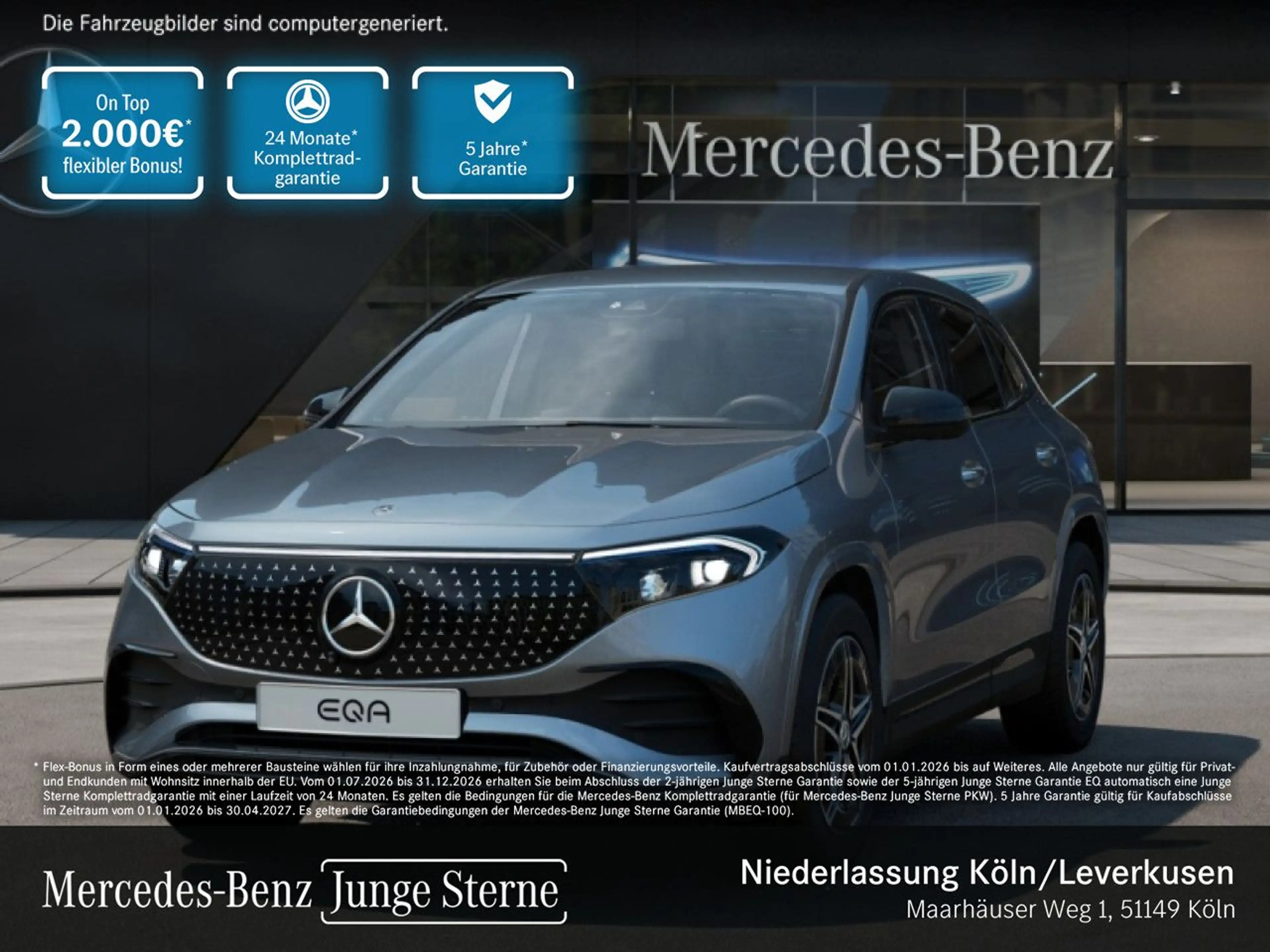 Mercedes-Benz EQA 250 AMG+NIGHT+PREMIUM+AHK+360+MEMORY+BURMESTER