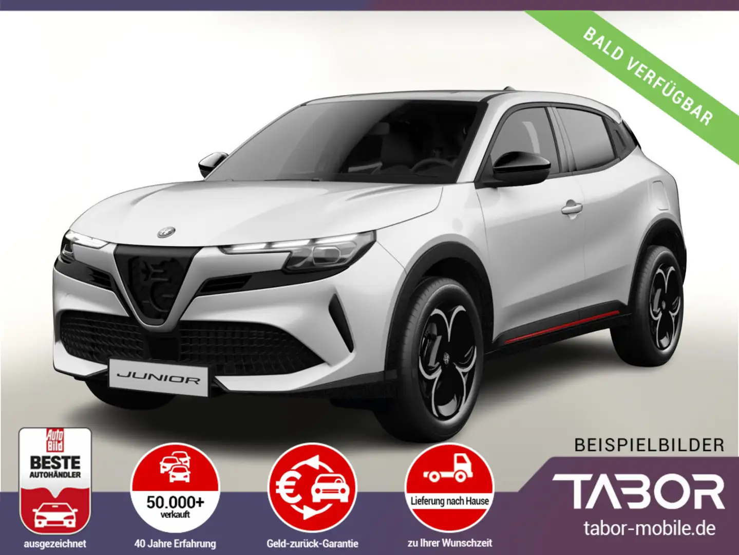 Alfa Romeo Junior MHEV 145 DCT Speciale LED Nav eHK Kam ACC Bianco - 1