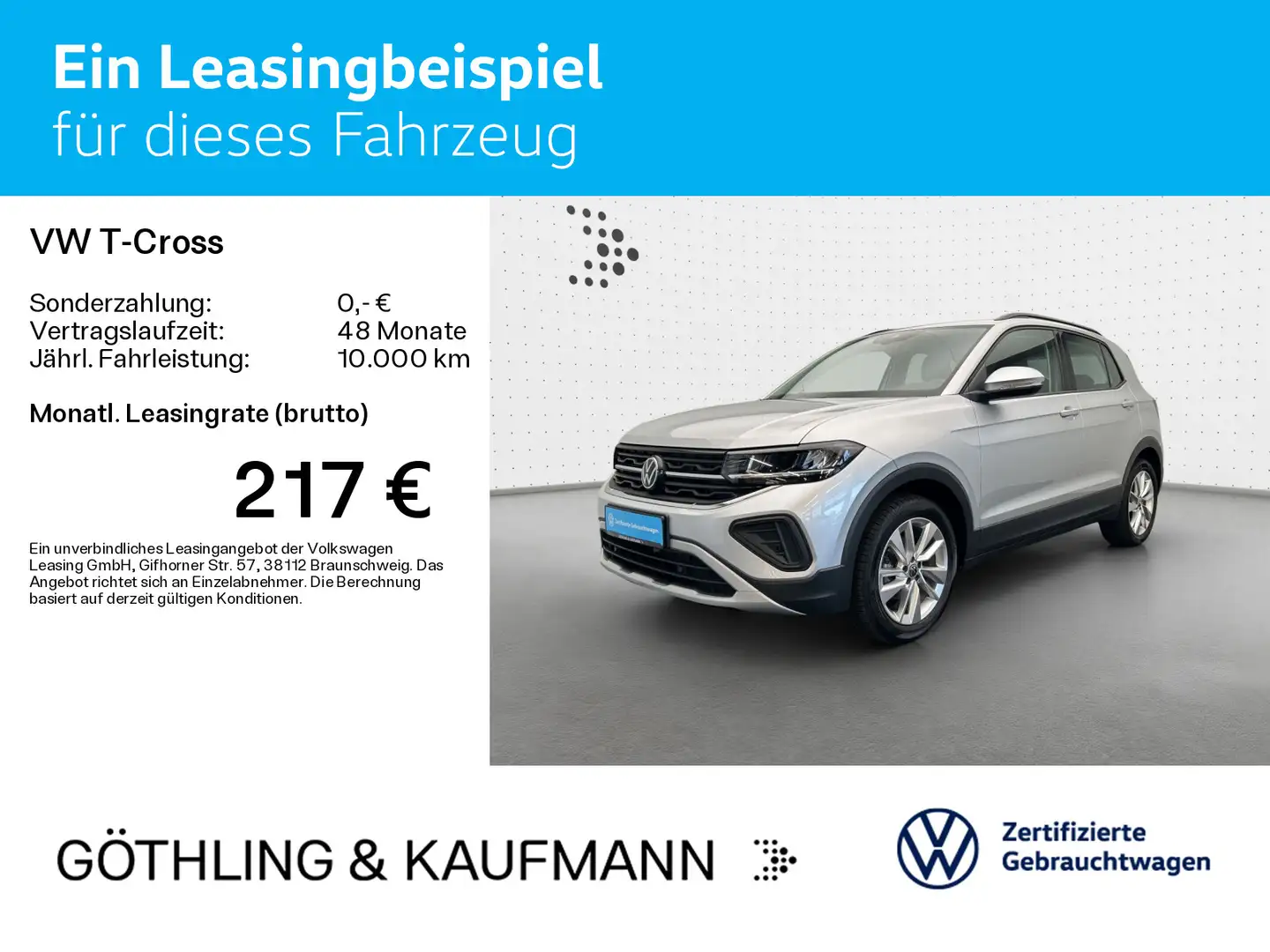 Volkswagen T-Cross Life 1.0 TSI*NAVI*SHZ*ASG*BEATS*IQ-Drive Silber - 2